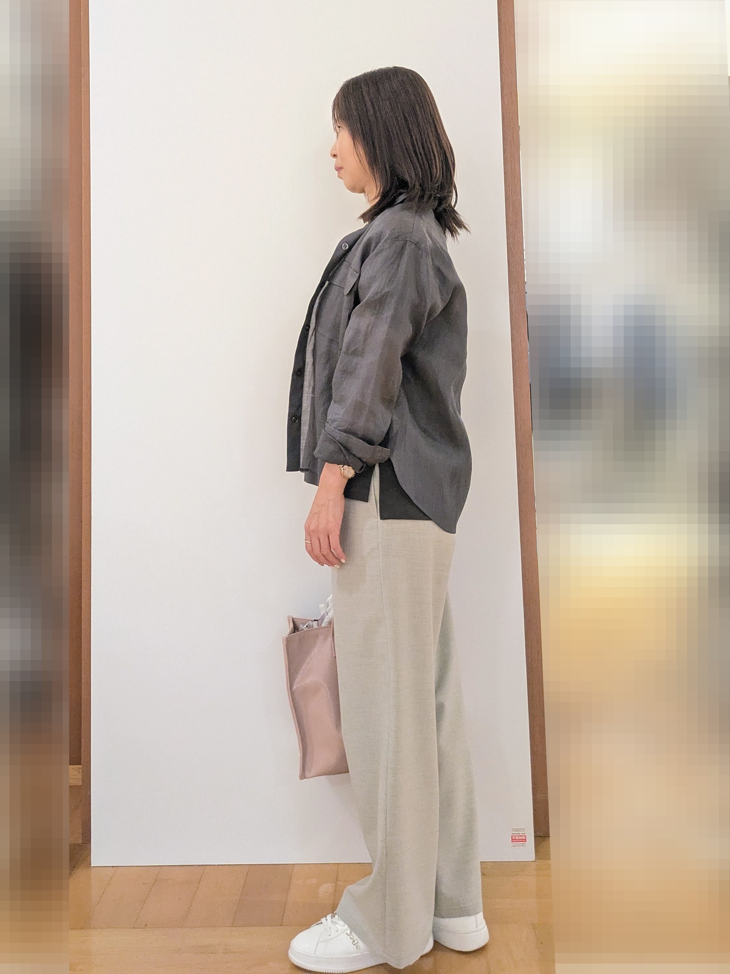 laverさんの「UNTITLED｜【古畑星夏さん着用/接触冷感】ドライタッチシャツ」を使ったコーディネート