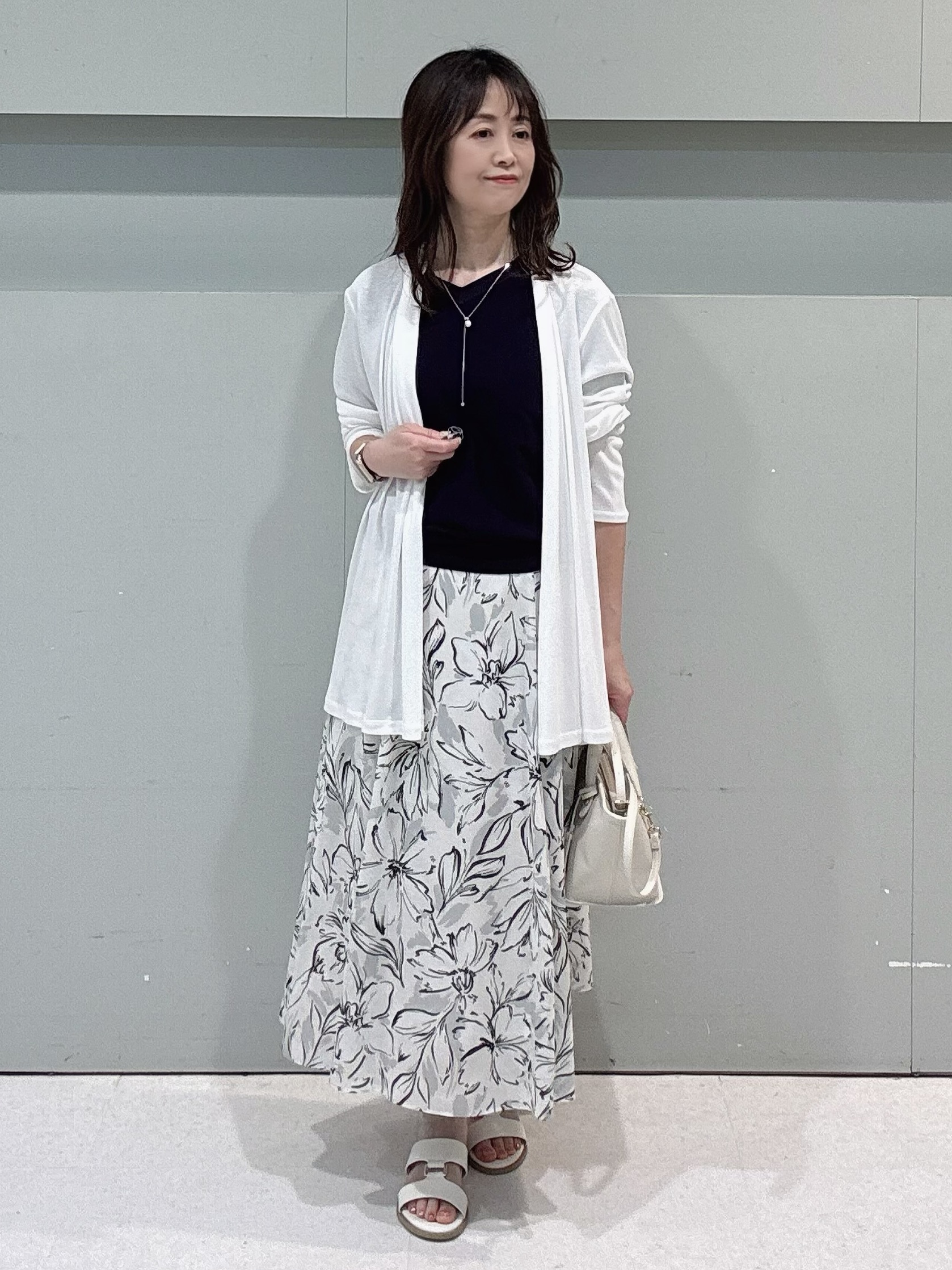 makiさんの「UNTITLED｜【接触冷感/UVカット/遮熱機能】フライスジャージカーディガン」を使ったコーディネート