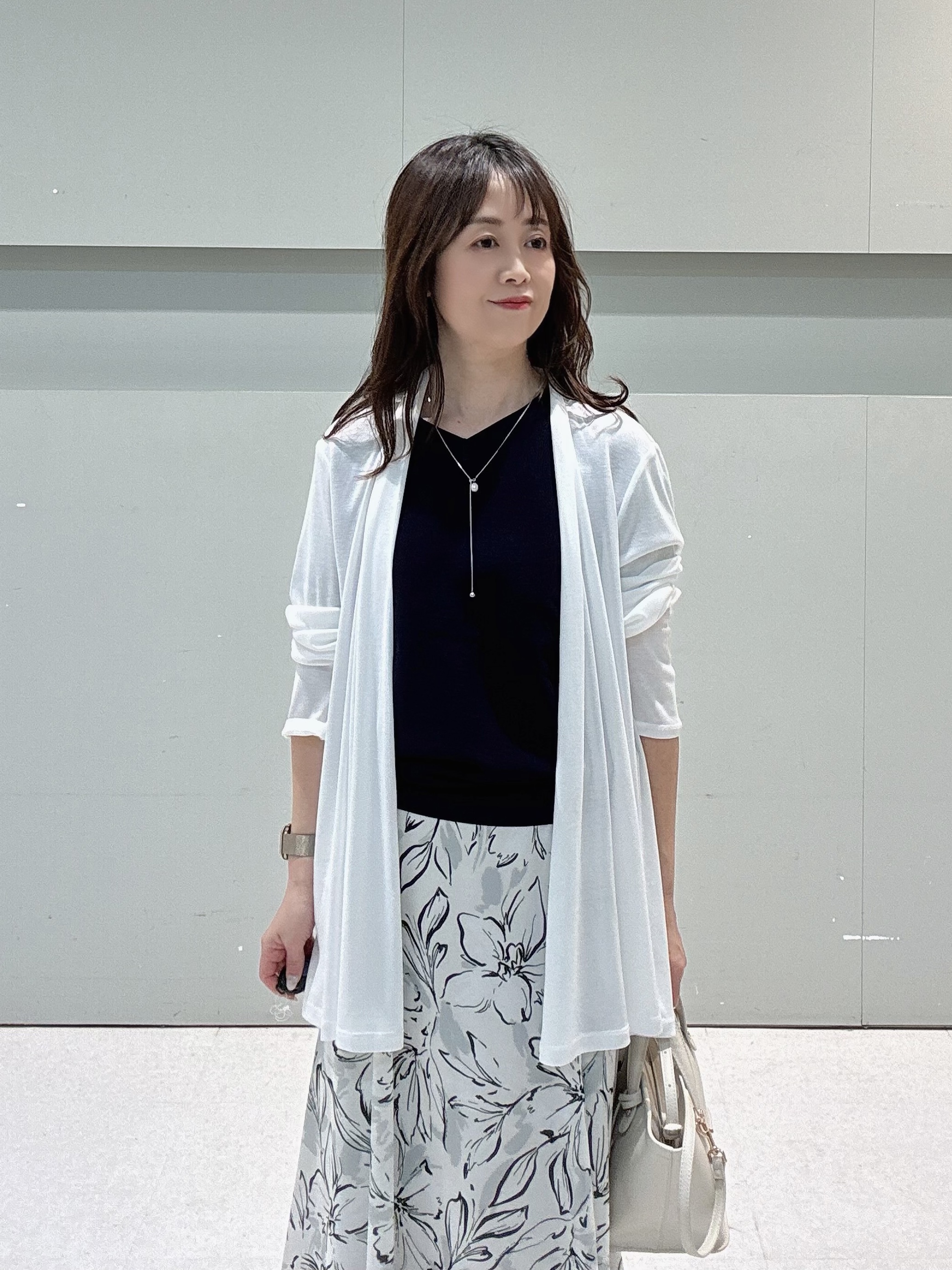 makiさんの「UNTITLED｜【接触冷感/UVカット/遮熱機能】フライスジャージカーディガン」を使ったコーディネート