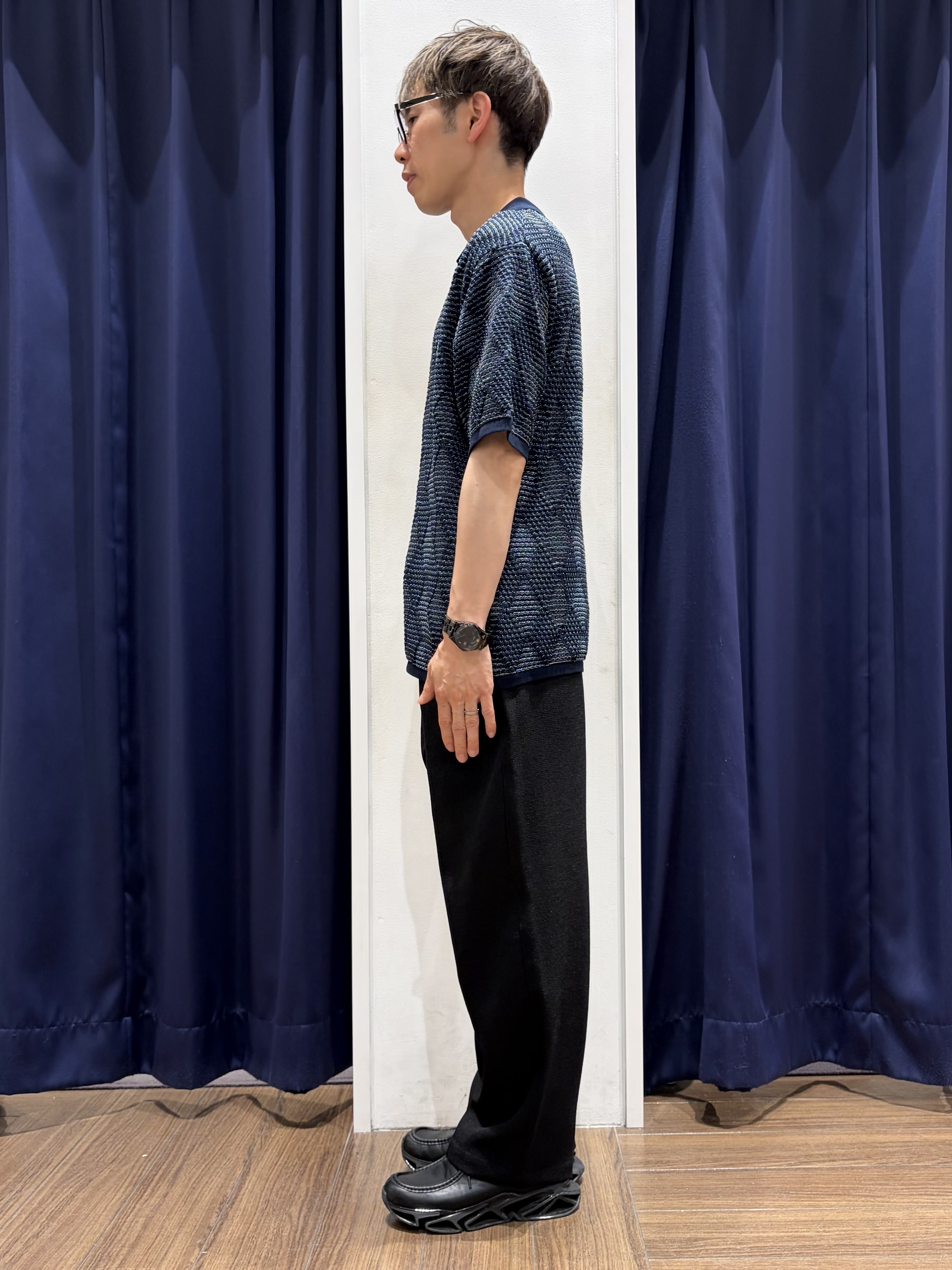 つーじーさんの「THE SHOP TK｜【主張しすぎない配色バランス】アーガイルメッシュポロ半袖Tシャツ 洗濯機OK」を使ったコーディネート