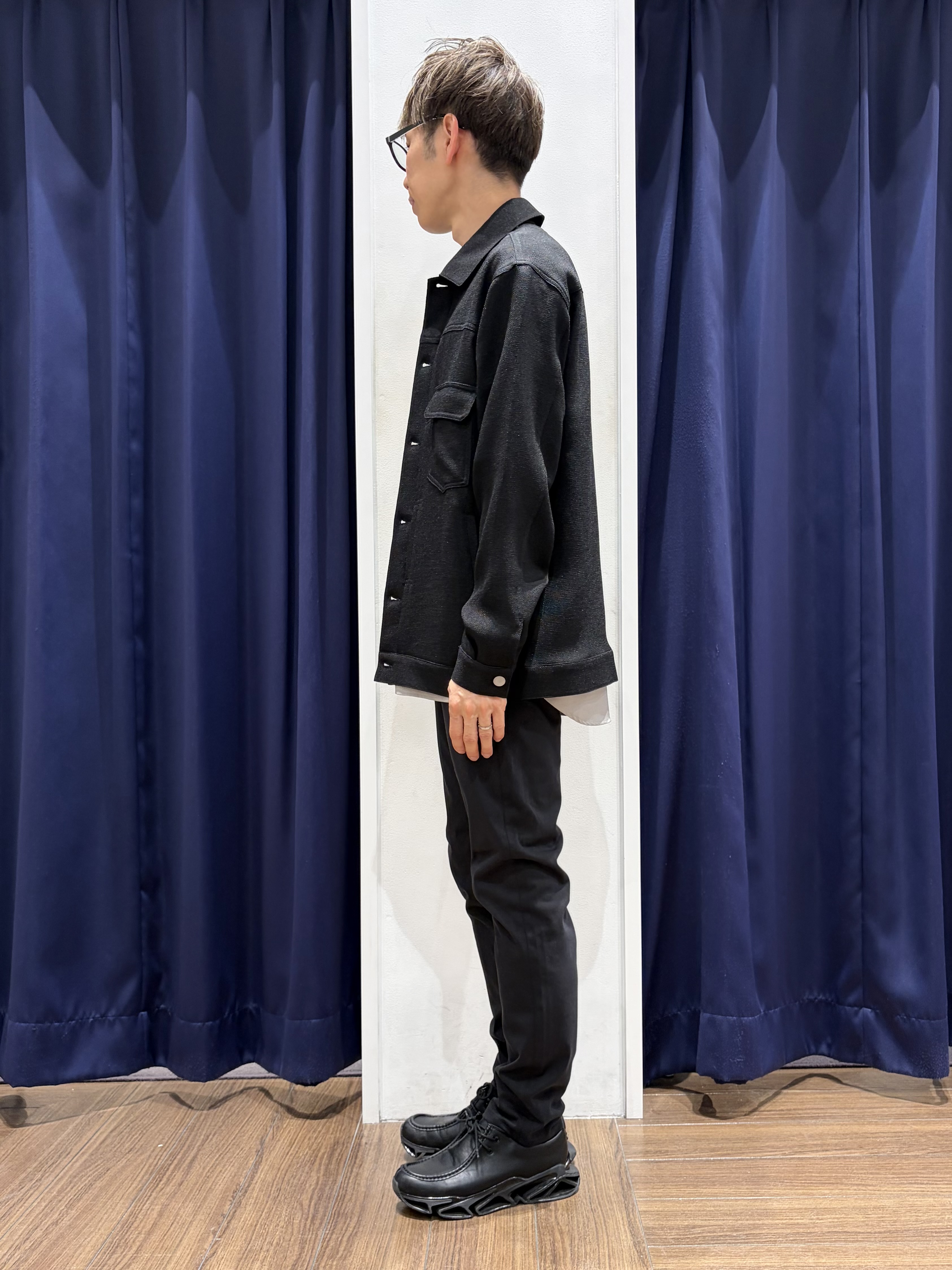 つーじーさんの「THE SHOP TK｜パナマメッシュ シャツブルゾン 洗濯機OK／セットアップ可」を使ったコーディネート