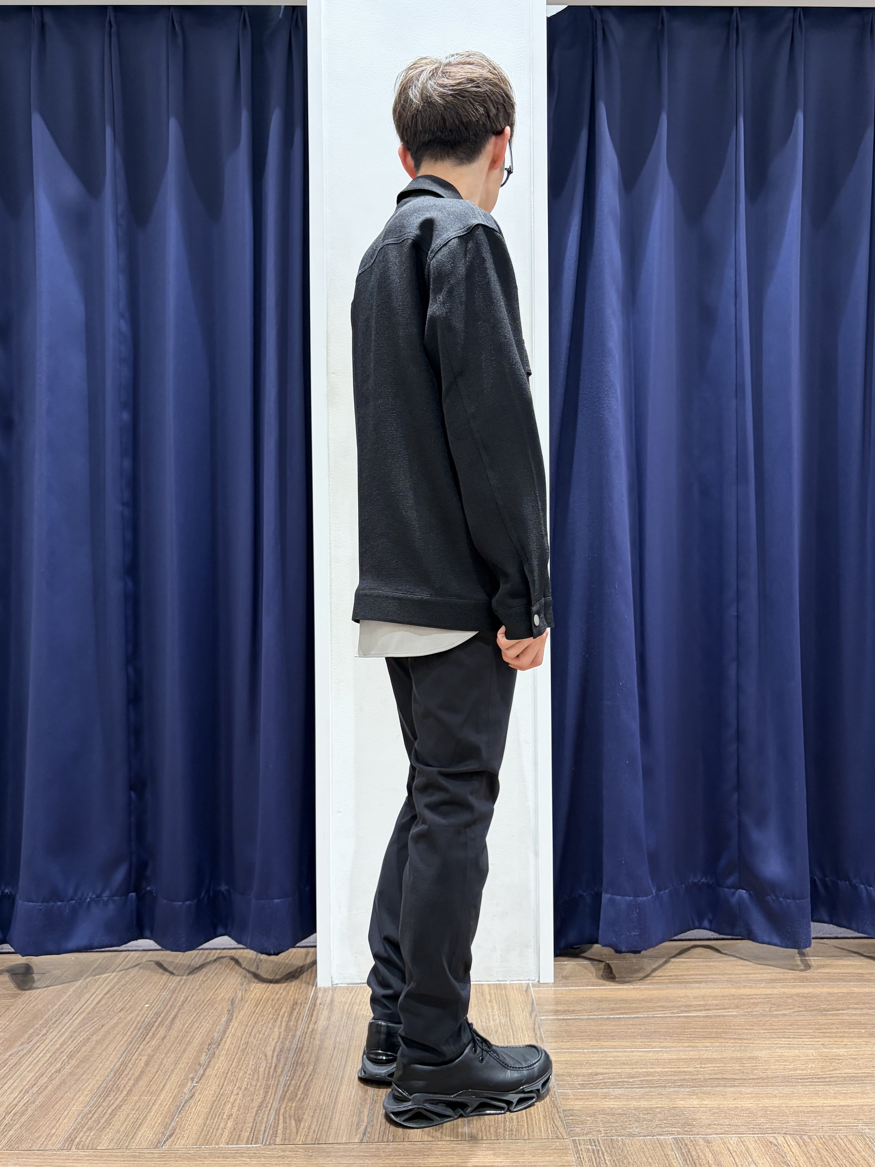 つーじーさんの「THE SHOP TK｜パナマメッシュ シャツブルゾン 洗濯機OK／セットアップ可」を使ったコーディネート