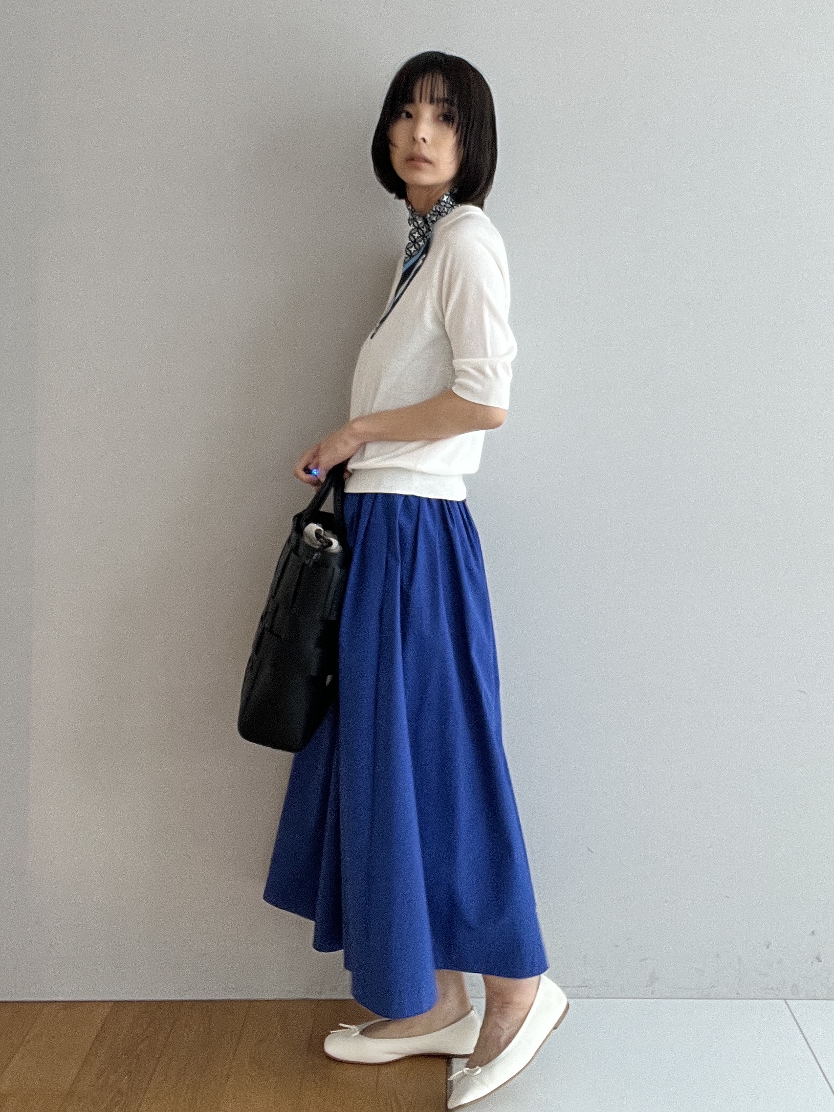 misaさんの「DRESSTERIOR｜ウーヴンレザートートバック」を使ったコーディネート