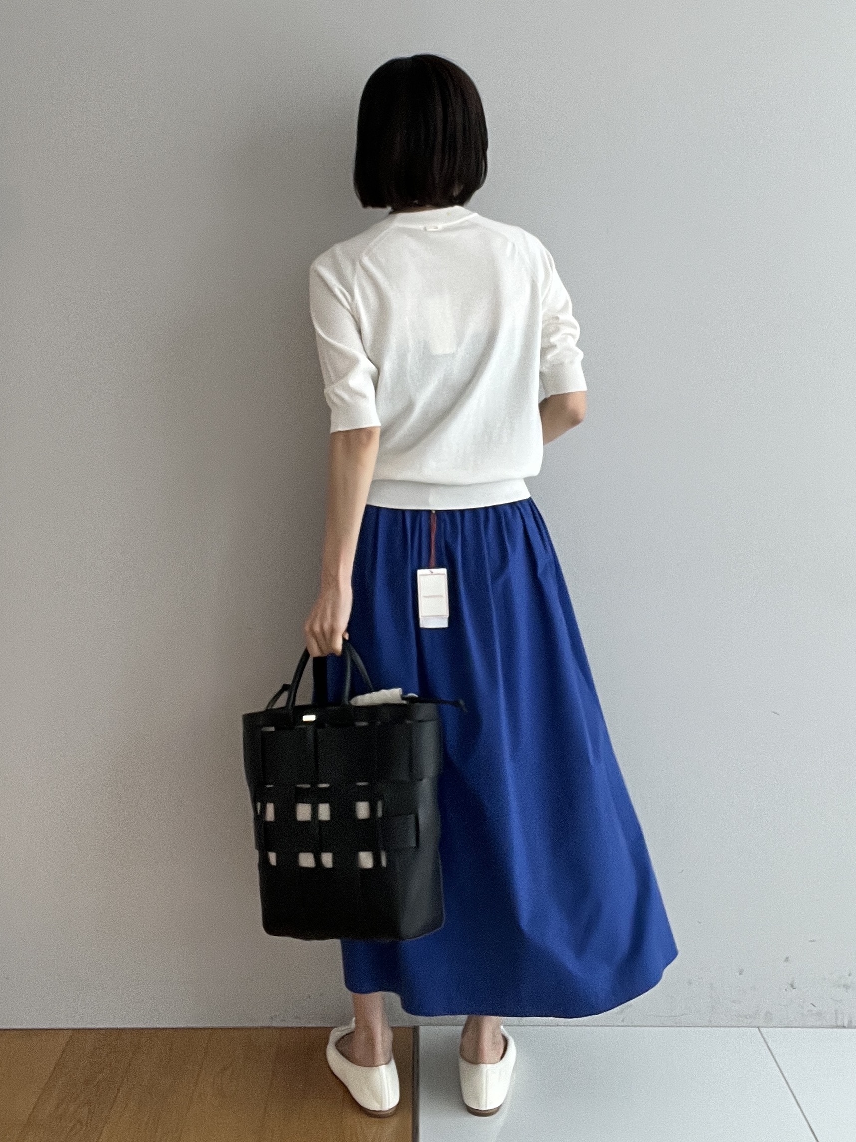 misaさんの「DRESSTERIOR｜ウーヴンレザートートバック」を使ったコーディネート