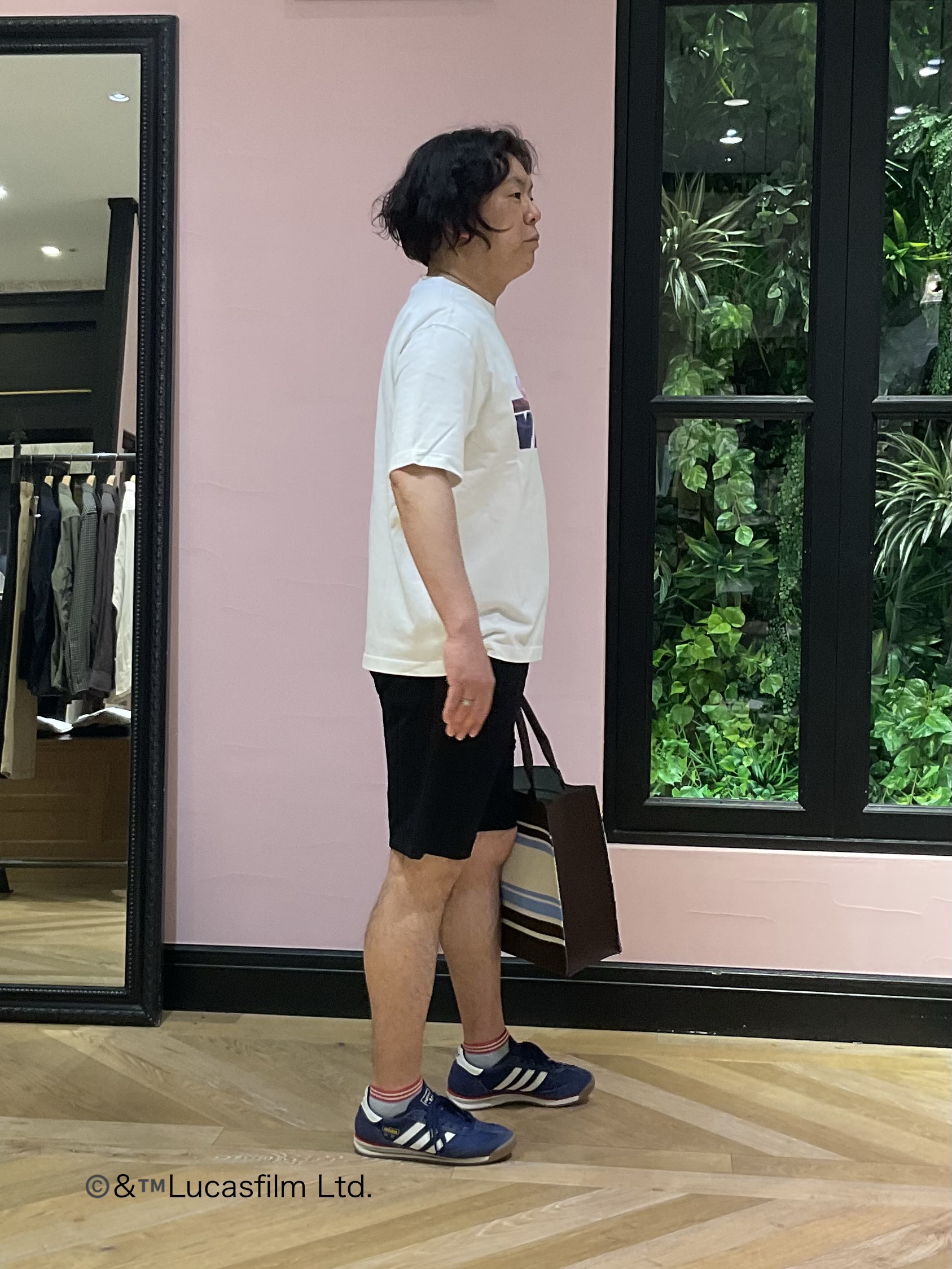 Nagaseさんの「DRESSTERIOR｜【接触冷感】STAR WARS ロゴTシャツ」を使ったコーディネート