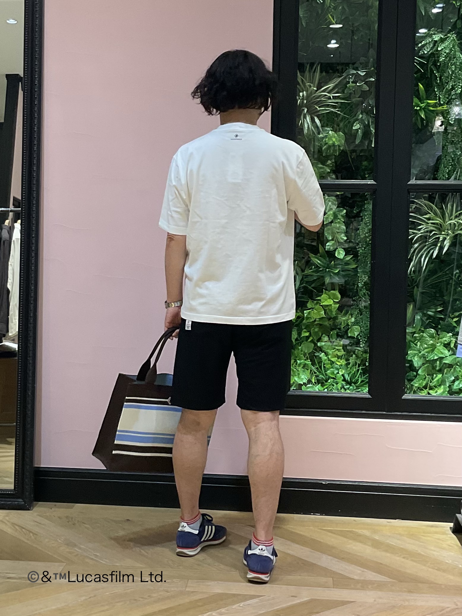 Nagaseさんの「DRESSTERIOR｜【接触冷感】STAR WARS ロゴTシャツ」を使ったコーディネート