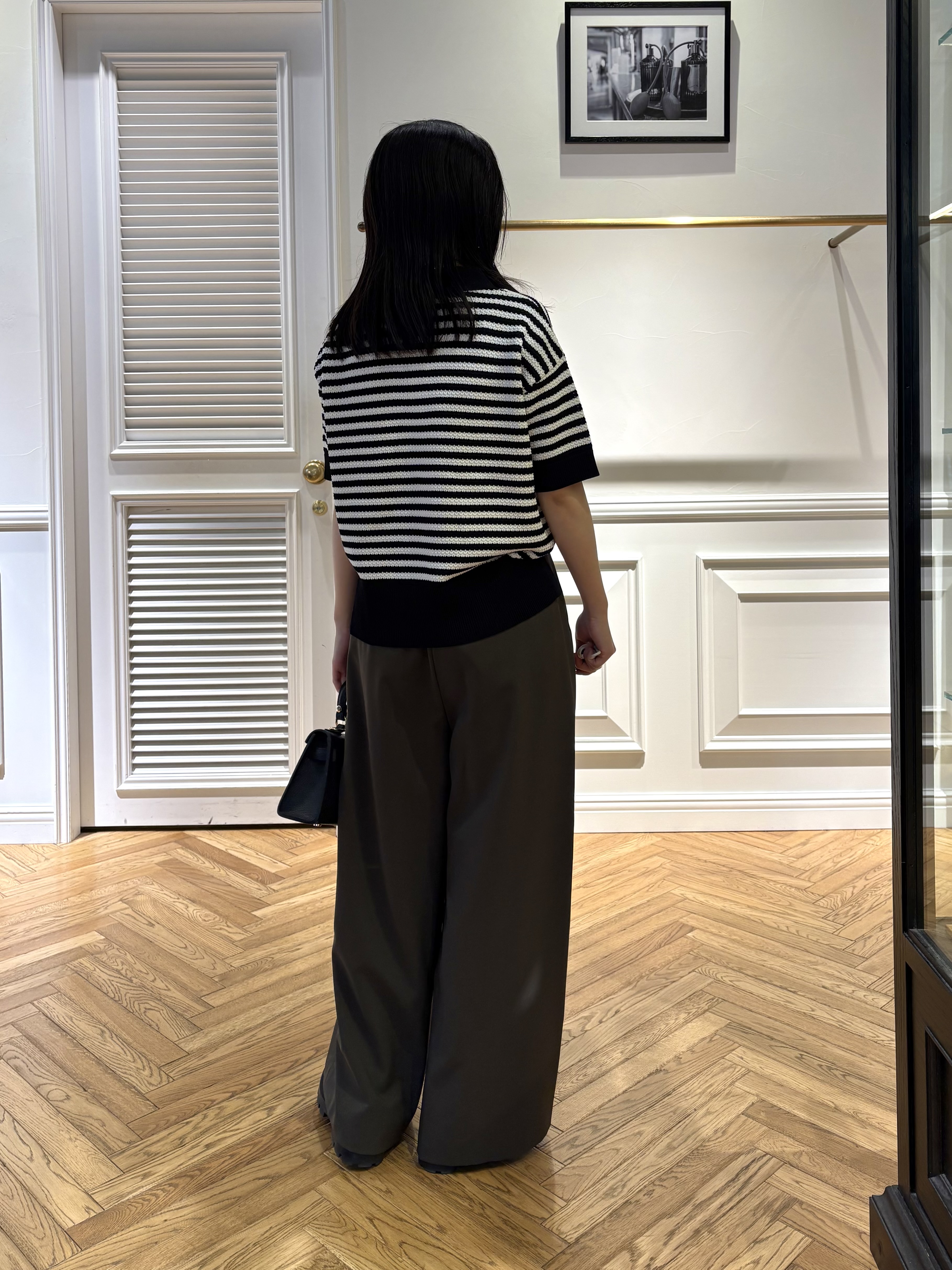 cocoさんの「DRESSTERIOR｜ウォッシャブルスキッパークロップドニット」を使ったコーディネート