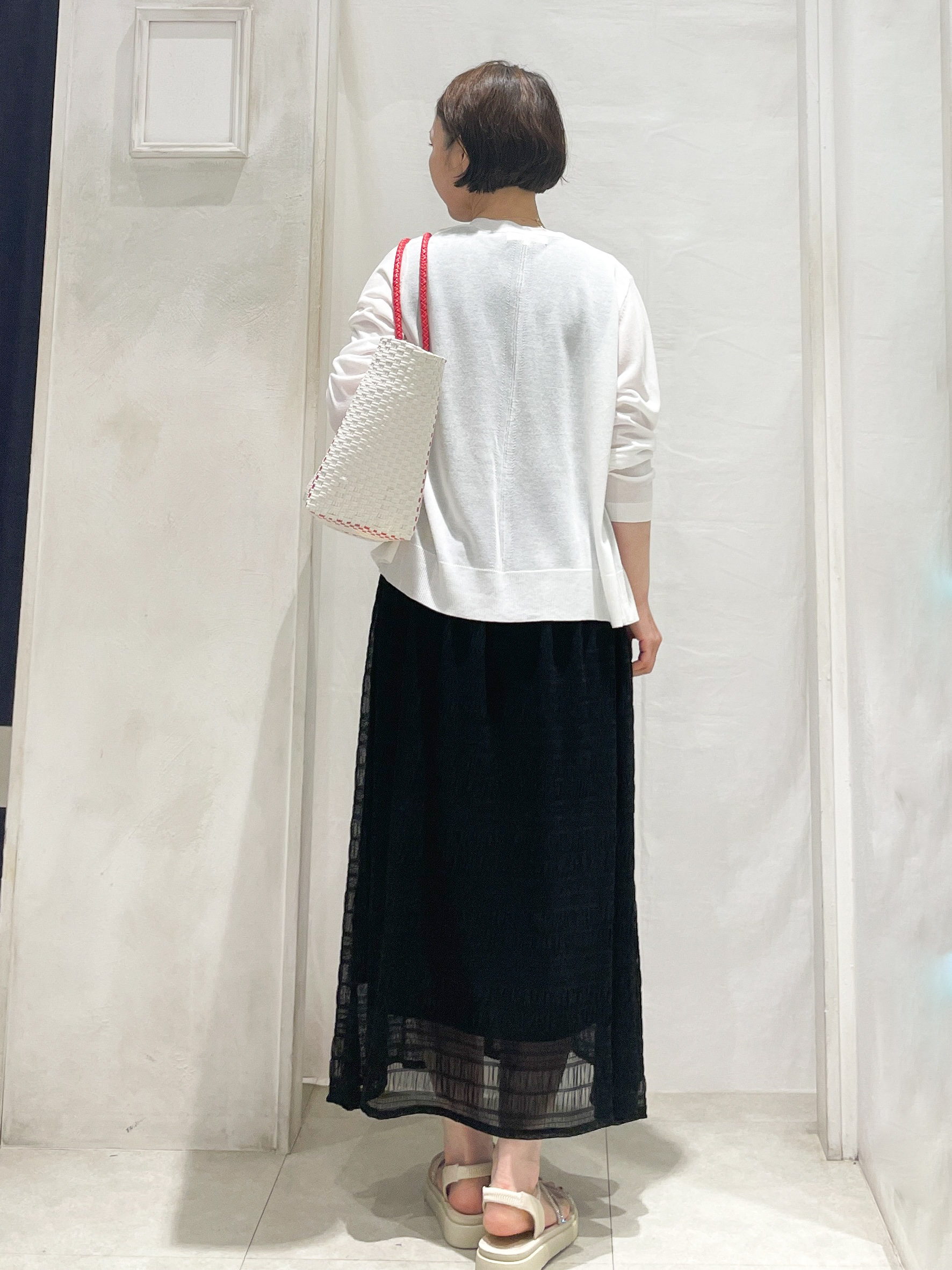 hiroさんの「grove｜高評価！【接触冷感／UVカットetc】ベーシックショートカーディガン」を使ったコーディネート