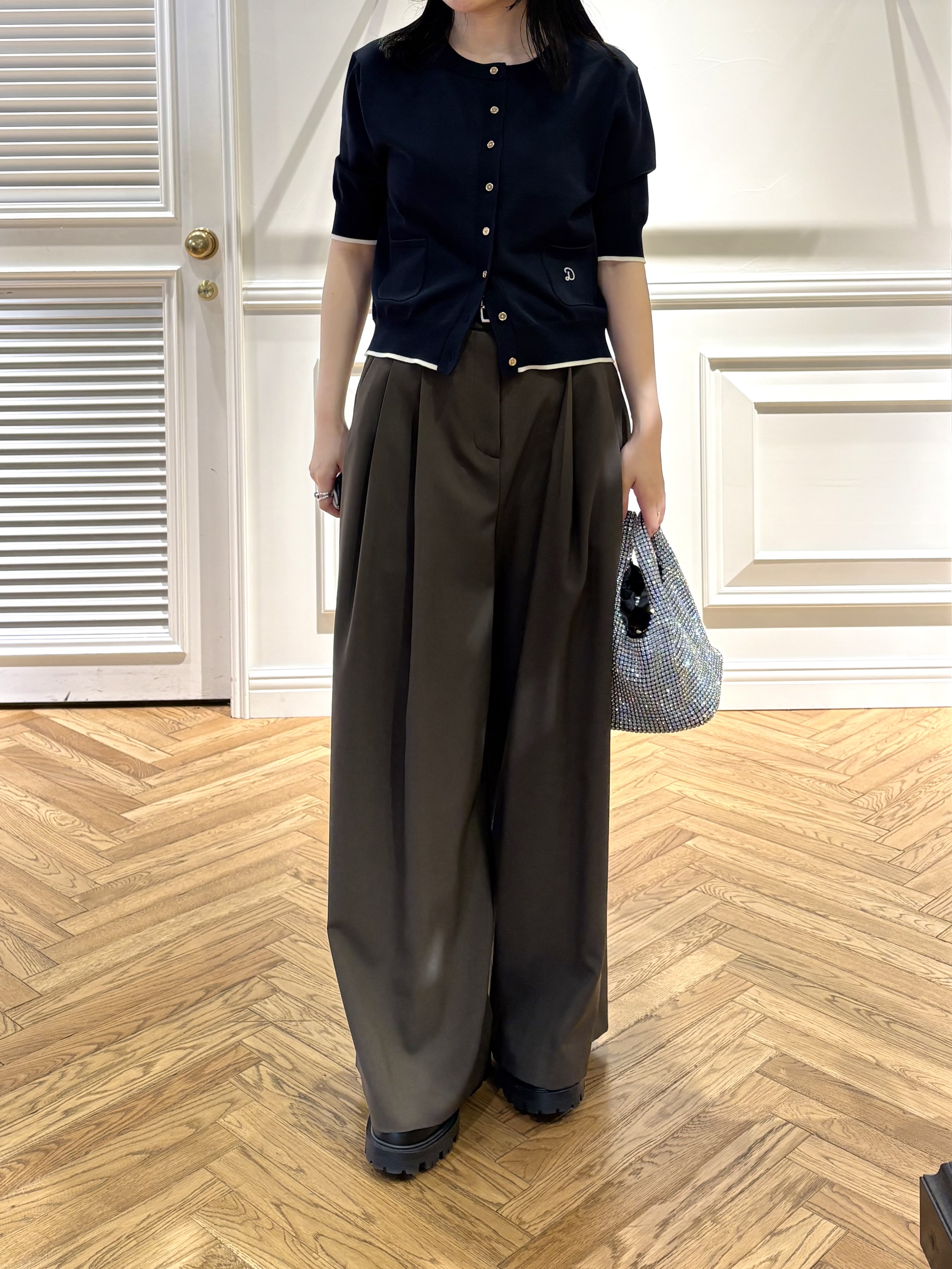cocoさんの「DRESSTERIOR｜【UVカット/ウォッシャブル】クールタッチ ニットカーディガン」を使ったコーディネート