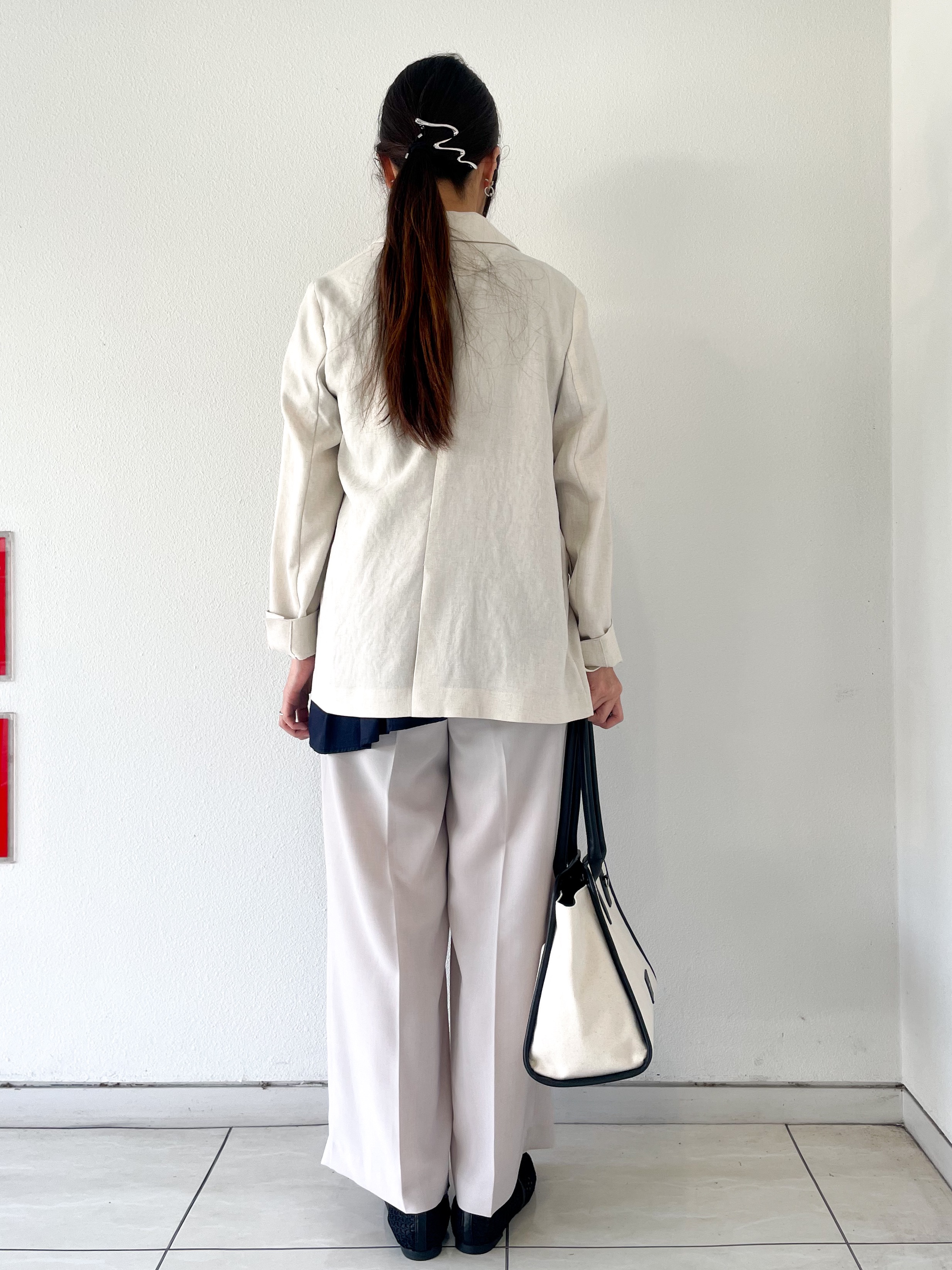 なおさんの「index｜【UV／接触冷感】ダブルブレストジャケット《防シワ加工／洗える》」を使ったコーディネート