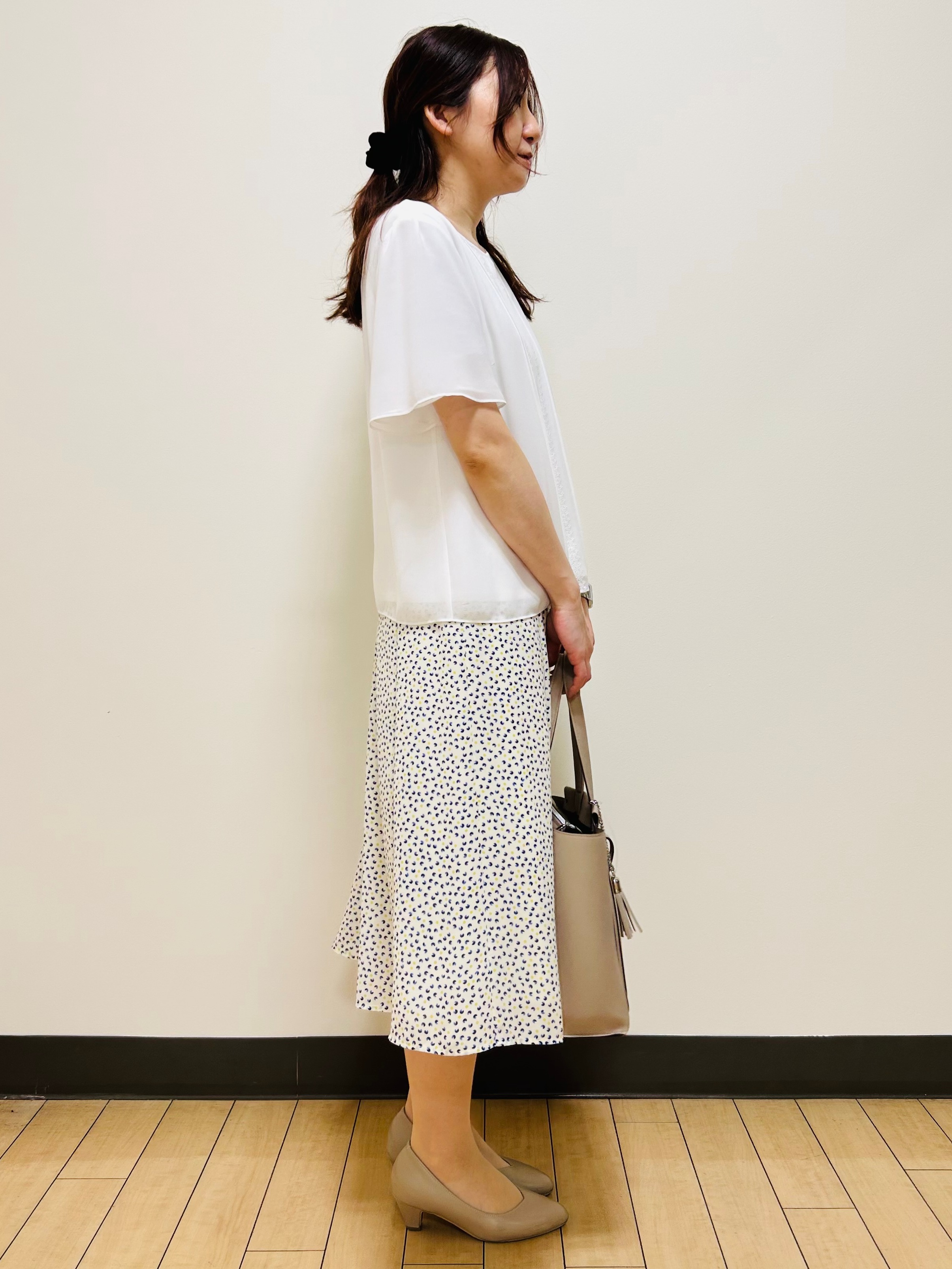 miiiさんの「Reflect｜【UVカット／接触冷感】五分袖シフォンブラウス」を使ったコーディネート