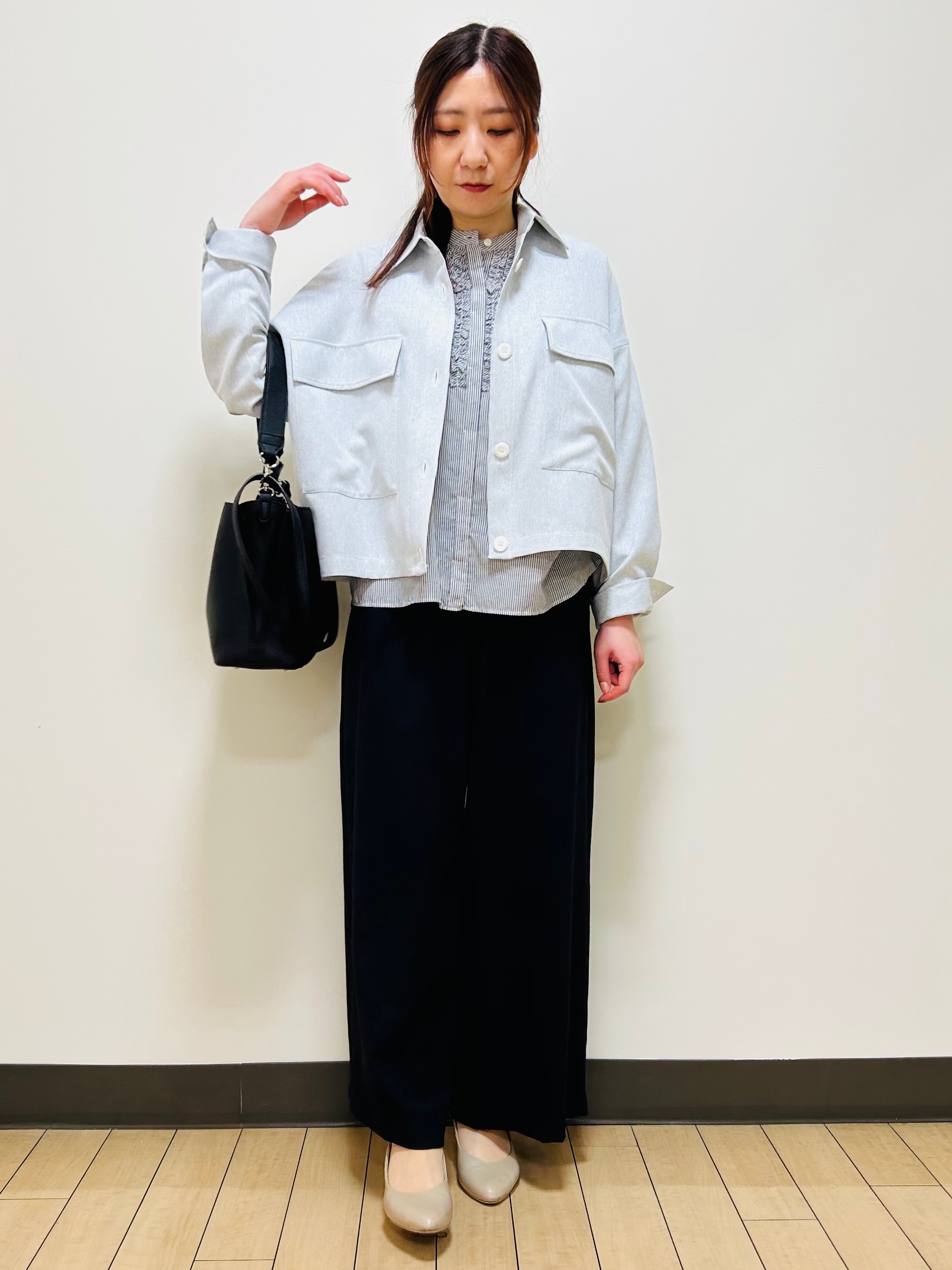 miiiさんの「Reflect｜リネンライクシャツブルゾン」を使ったコーディネート