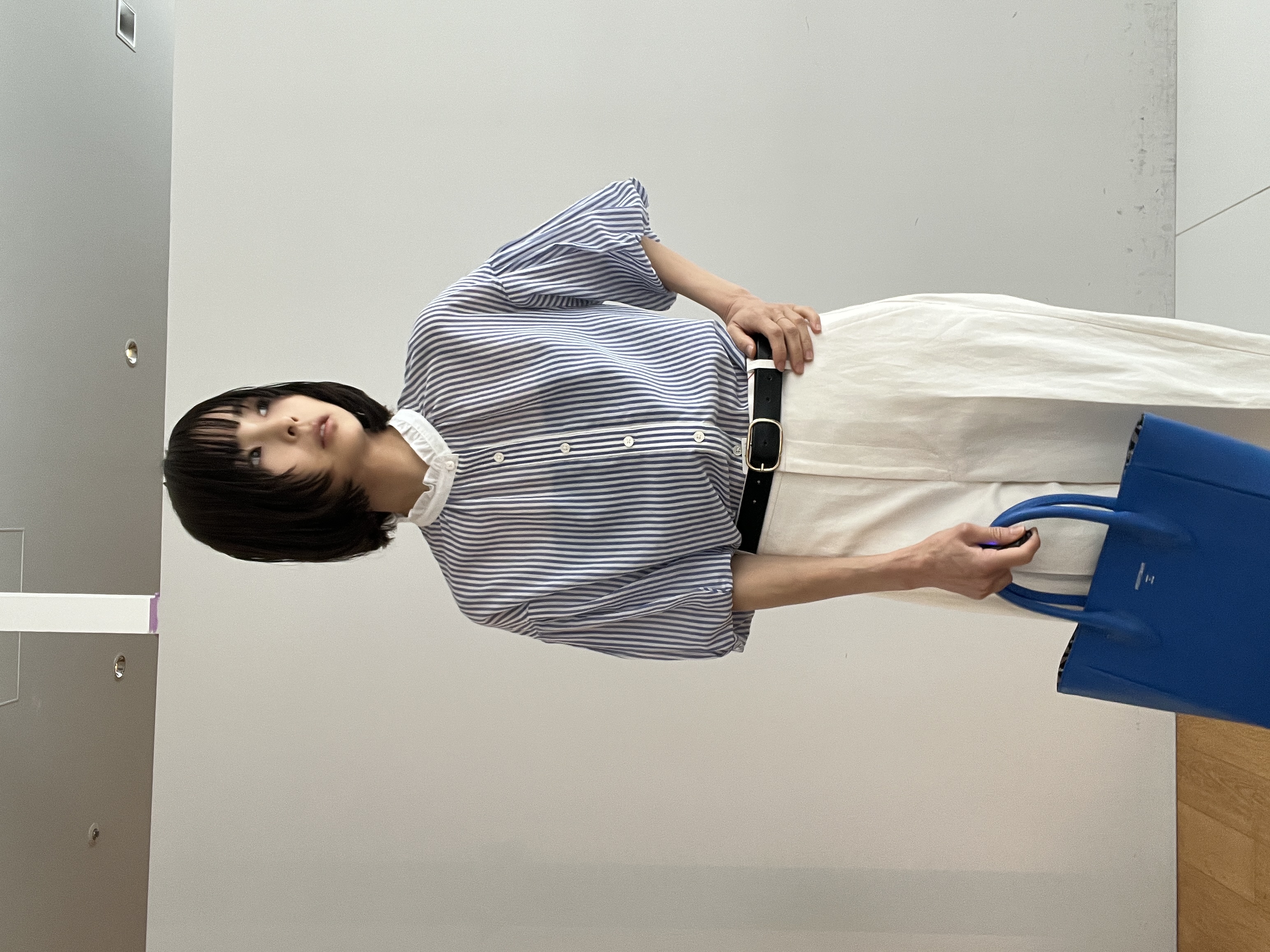 misaさんの「DRESSTERIOR｜【otonaMUSE5月号掲載/ウォッシャブル】ロンドンストライプクレリックブラウス」を使ったコーディネート