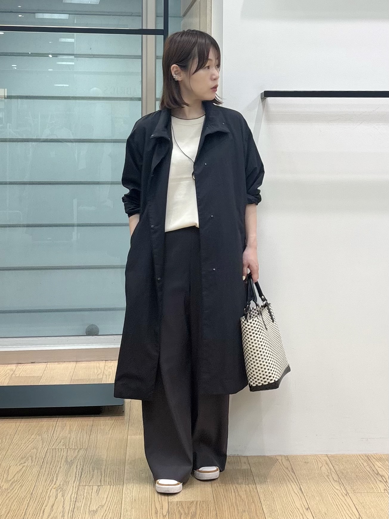 asamiさんの「INDIVI｜【洗える／コットン】ドライタッチさらりニットT」を使ったコーディネート