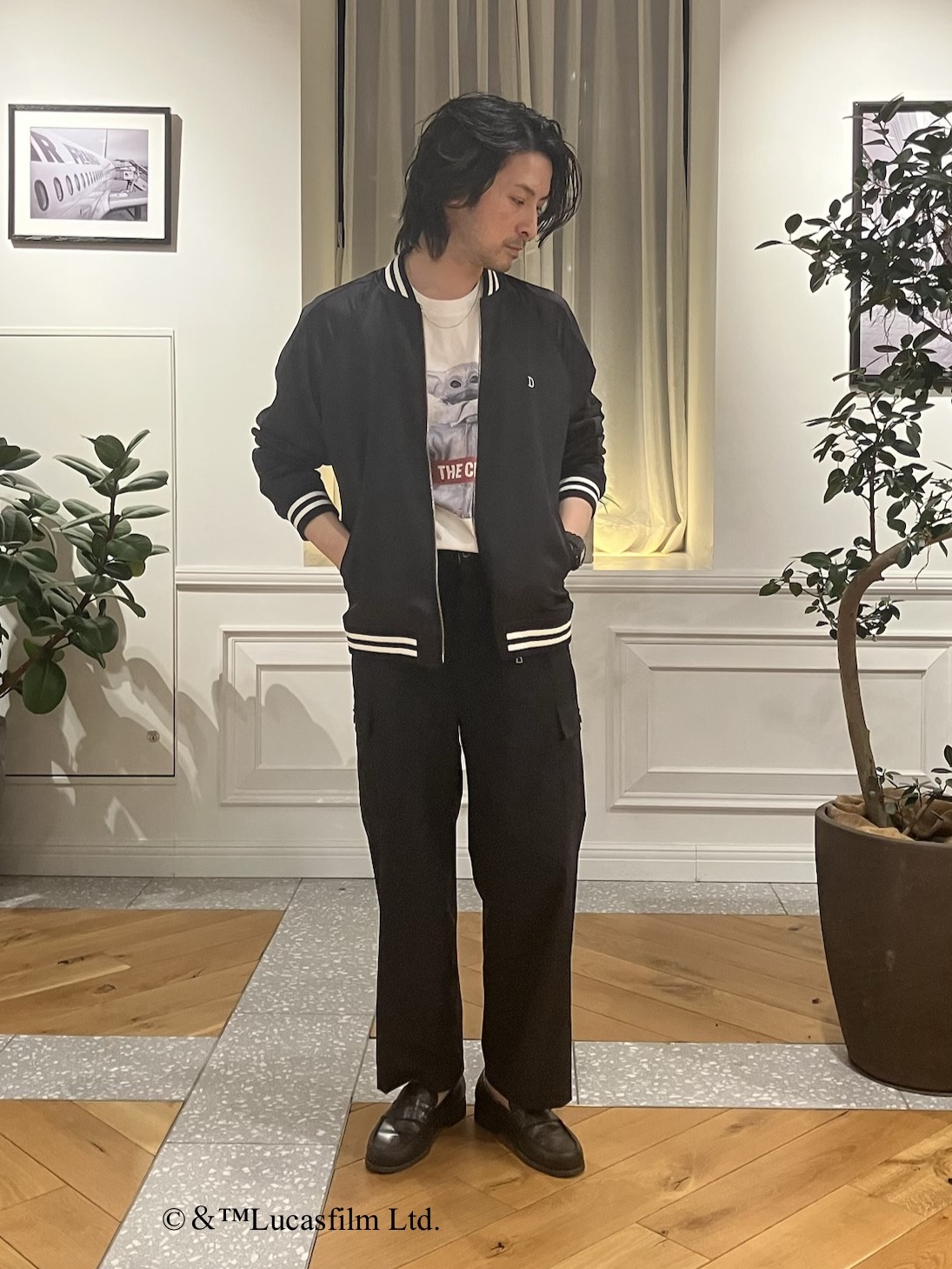junyaさんの「DRESSTERIOR｜【MonoMax4月号掲載】ピストルラビット スカジャン」を使ったコーディネート