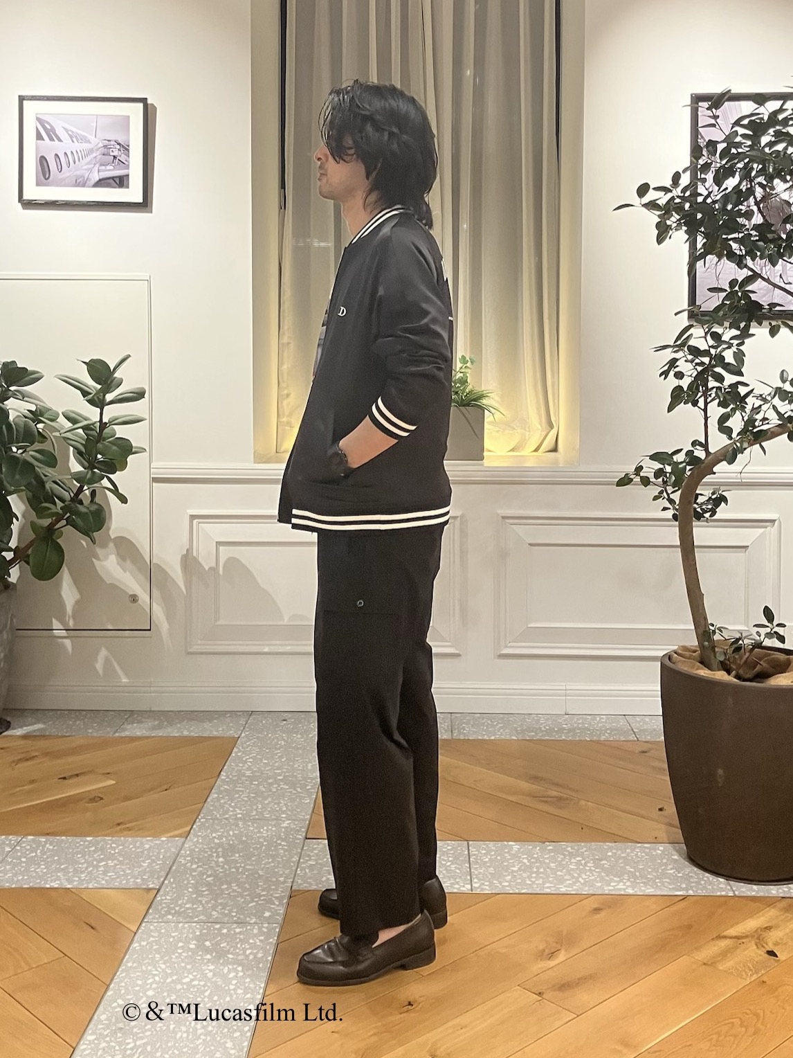 junyaさんの「DRESSTERIOR｜【MonoMax4月号掲載】ピストルラビット スカジャン」を使ったコーディネート