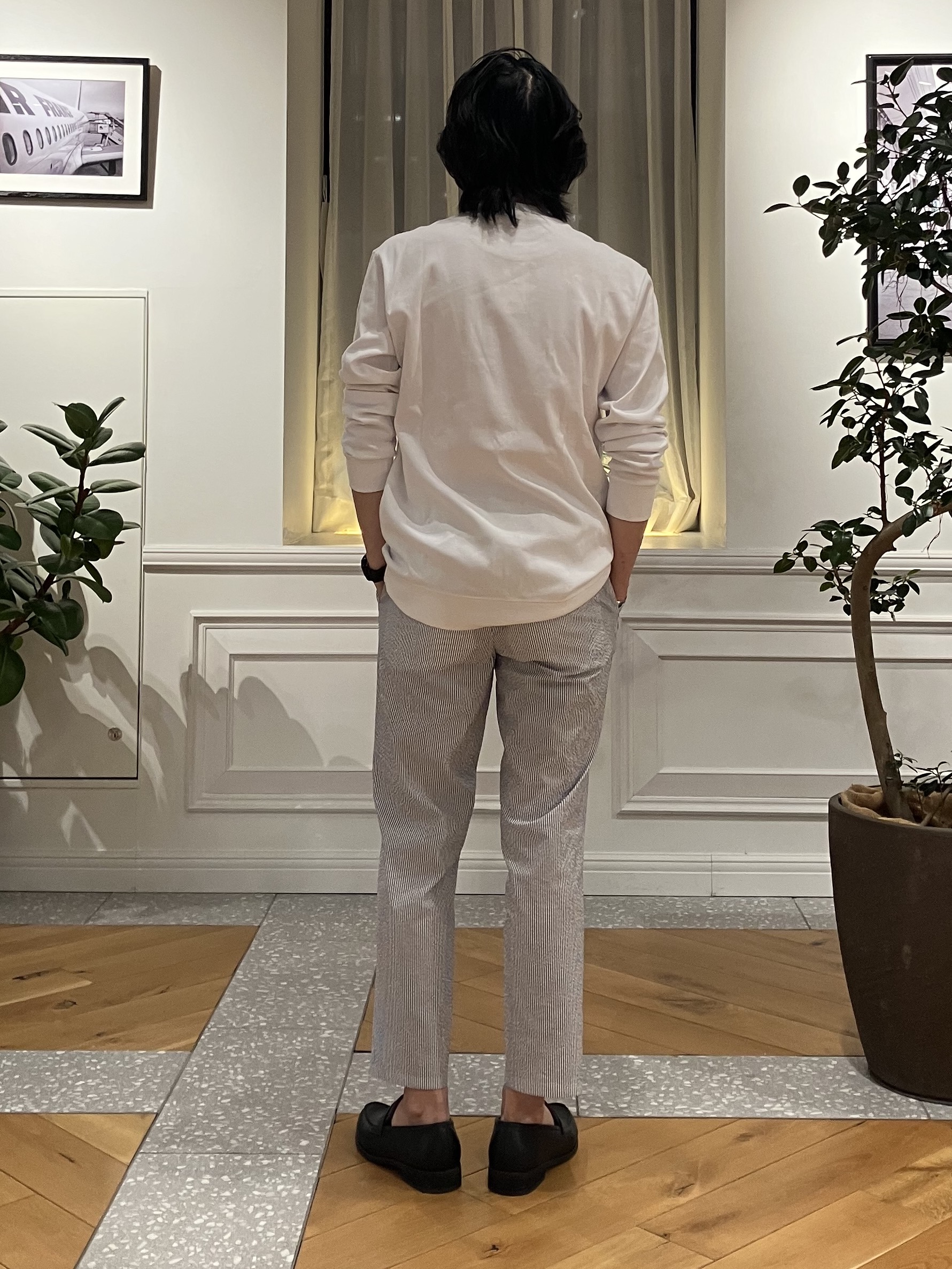 junyaさんの「DRESSTERIOR｜【抗菌防臭／UVカット／しわ防止】クールデオドラント フライスロングTシャツ」を使ったコーディネート