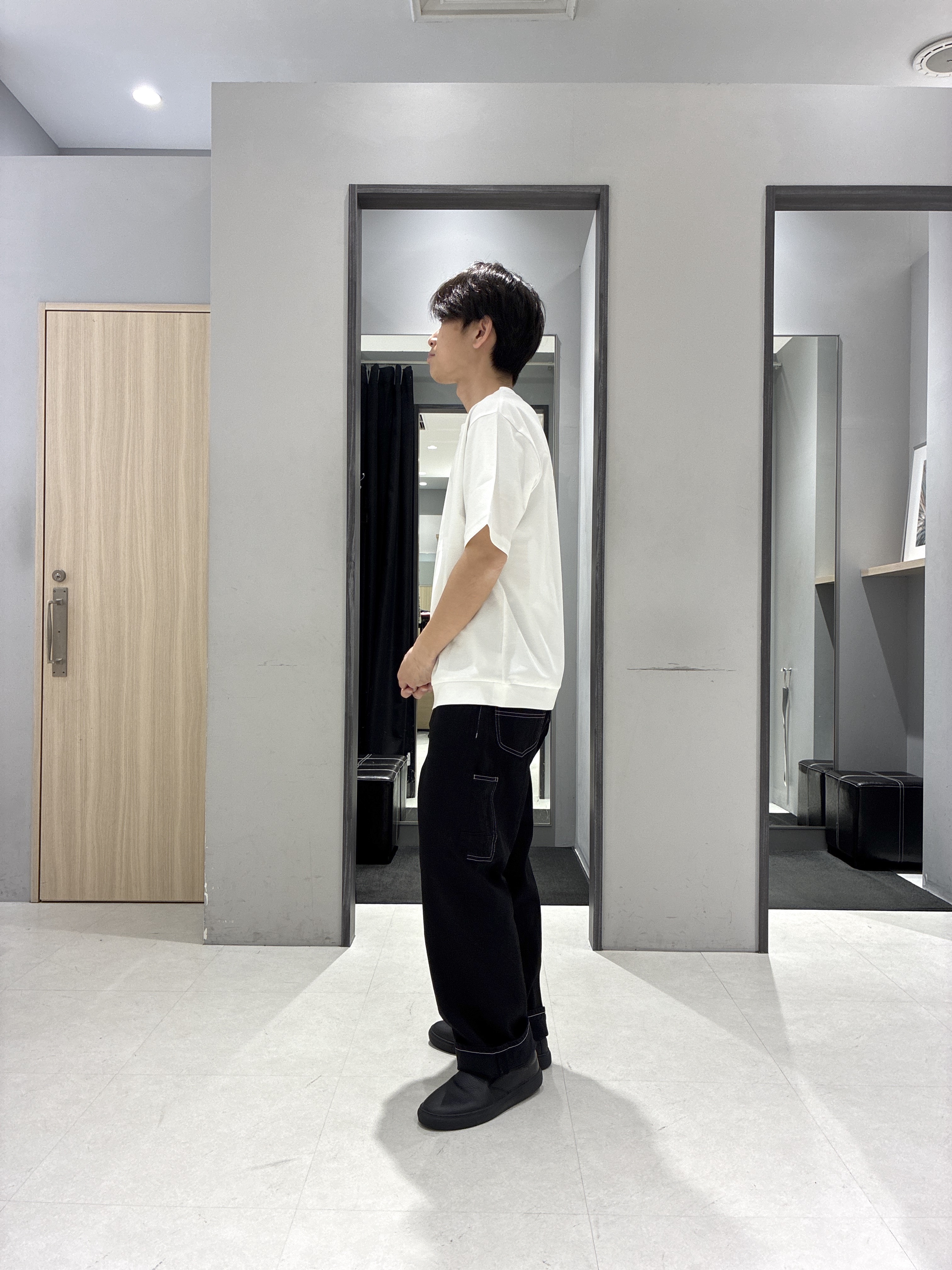 わいずみさんの「TAKEO KIKUCHI｜【BOWLER HAT LABEL】ビリケンさんプリント 半袖シャツ」を使ったコーディネート