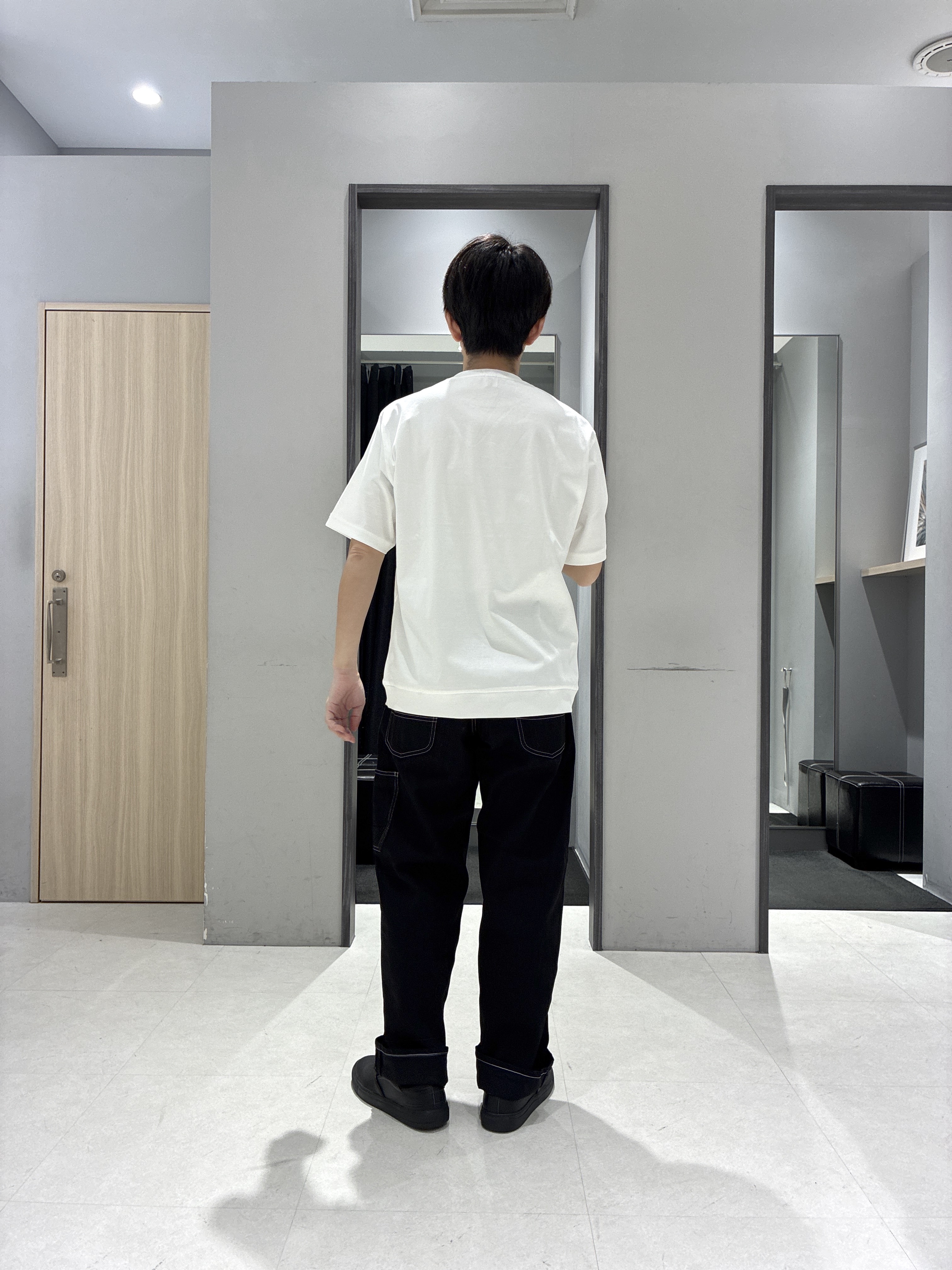 わいずみさんの「TAKEO KIKUCHI｜【BOWLER HAT LABEL】ビリケンさんプリント 半袖シャツ」を使ったコーディネート