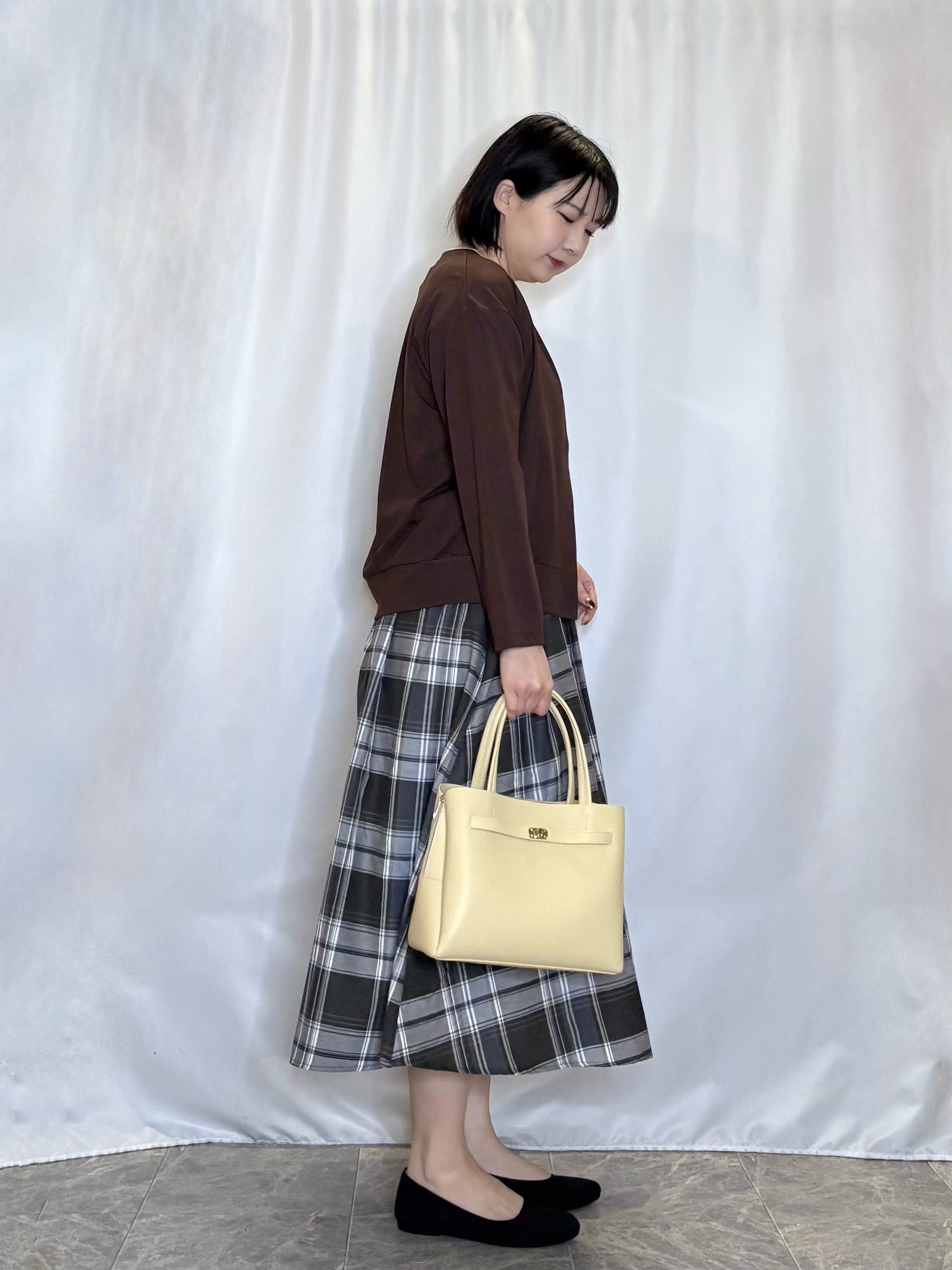 ネリさんの「SHOO･LA･RUE｜【ひんやり/UV/S-LL】着ごこちなめらか カノコ編みカーディガン」を使ったコーディネート