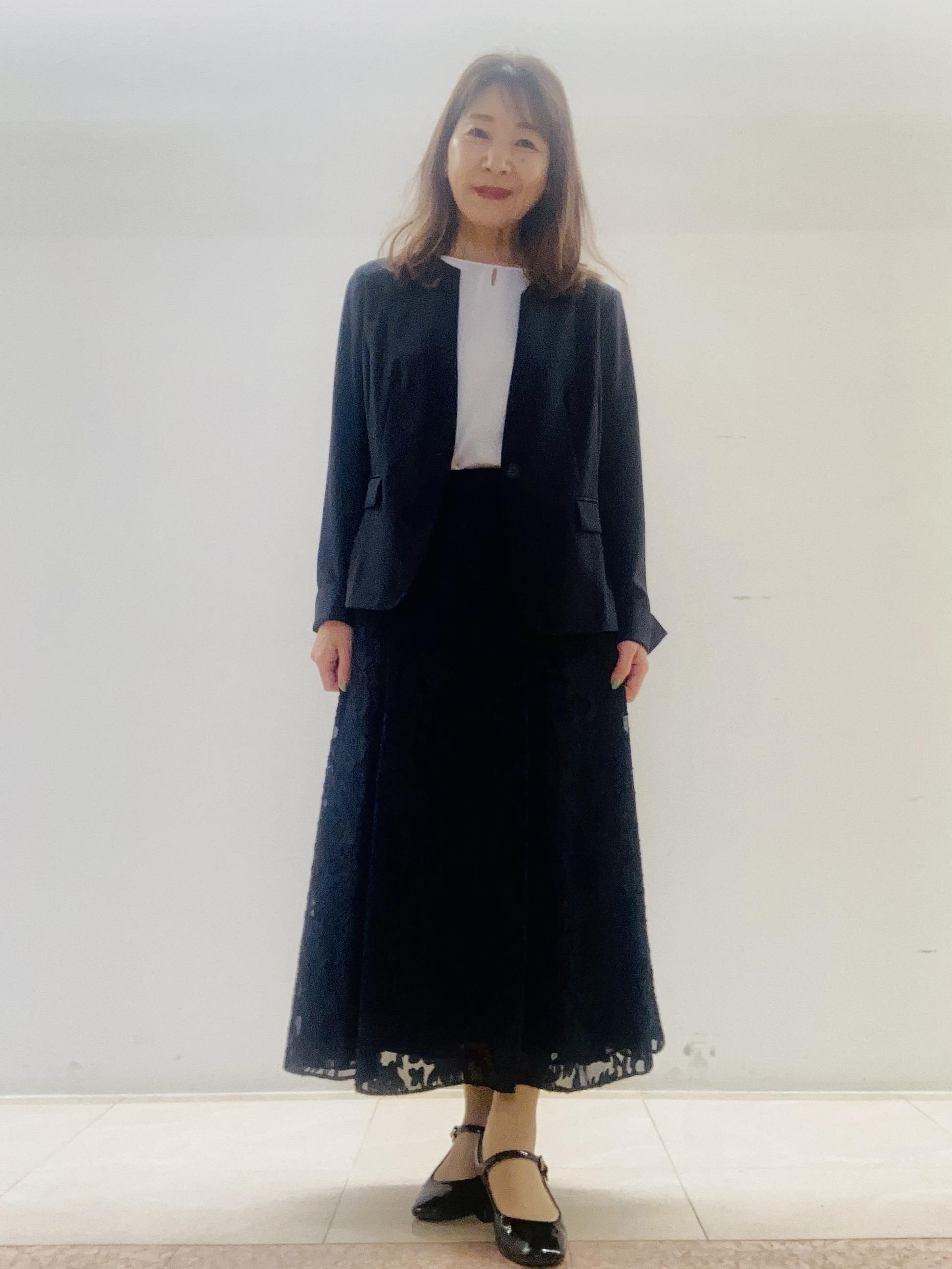 kurodaさんの「Reflect｜【UVカット／接触冷感】五分袖シフォンブラウス」を使ったコーディネート