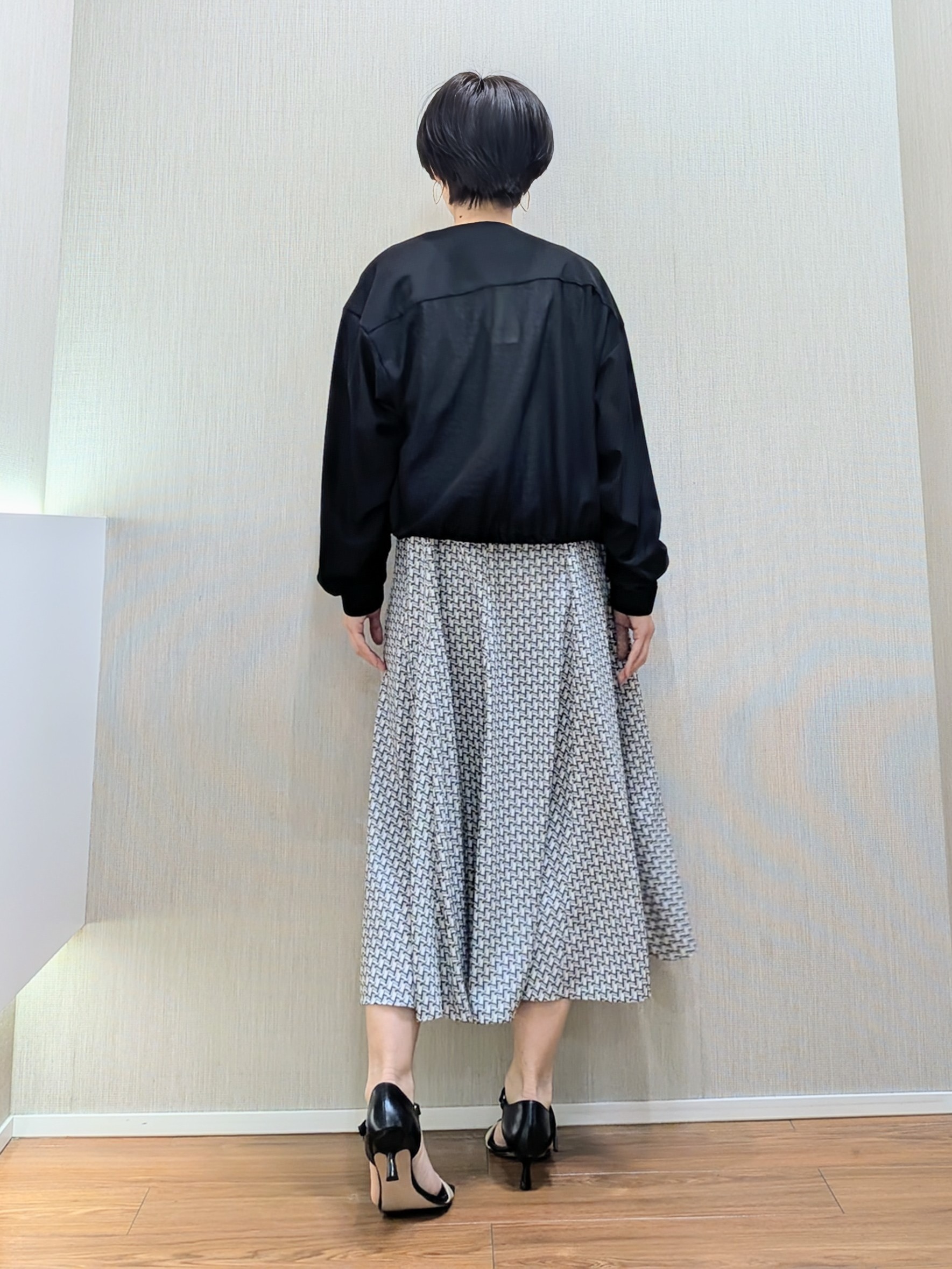 ミズタさんの「UNTITLED｜【古畑星夏さん着用/洗える】シアーブルゾン」を使ったコーディネート