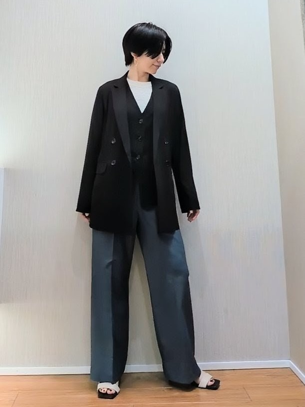 ミズタさんの「UNTITLED｜【セットアップ可/接触冷感/通気性】ドライシアーダブルジャケット」を使ったコーディネート