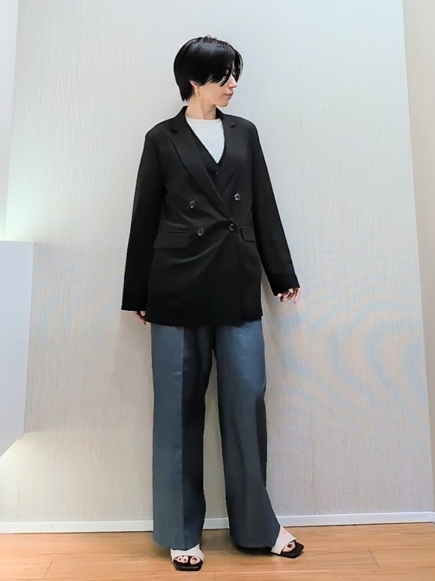 ミズタさんの「UNTITLED｜【セットアップ可/接触冷感/通気性】ドライシアーダブルジャケット」を使ったコーディネート