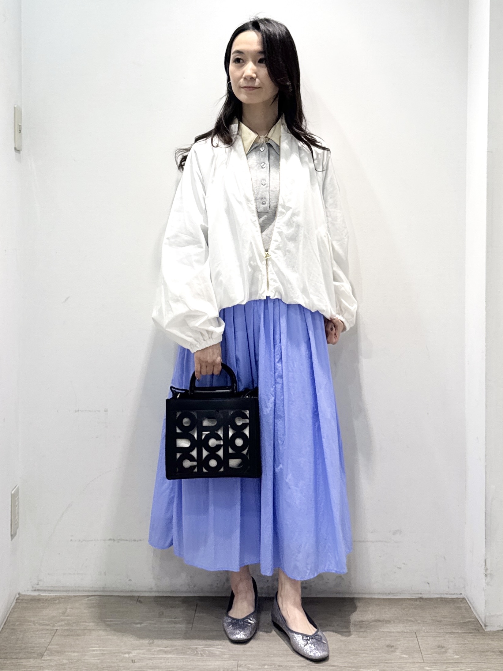 yuicciさんの「OPAQUE.CLIP｜撥水 裾バルーンブルゾン【洗濯機OK】」を使ったコーディネート