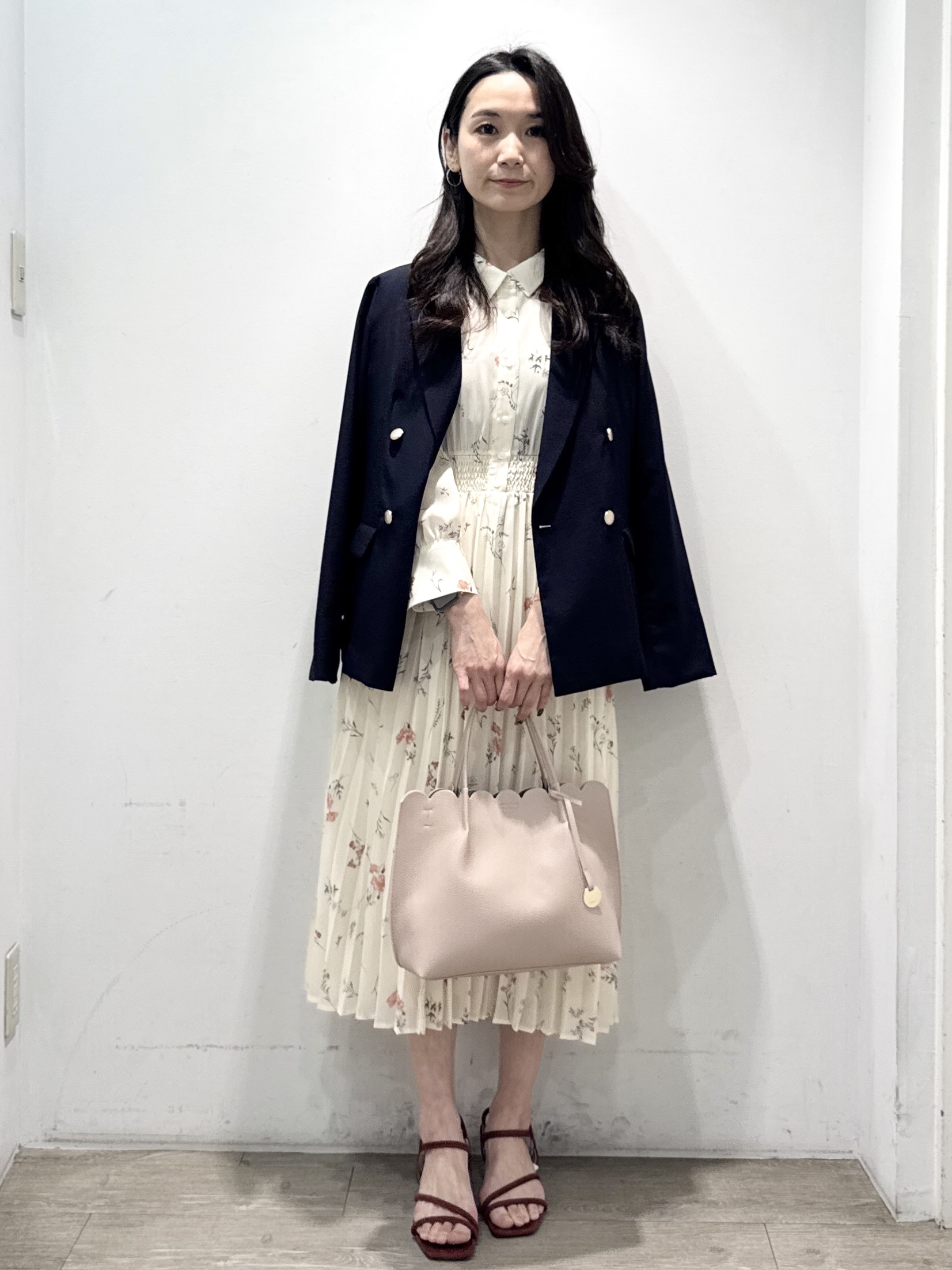 yuicciさんの「OPAQUE.CLIP｜《再入荷》ダブルブレストテーラードジャケット【接触冷感／吸水速乾／イージーアイロン／防シワ／洗濯機O」を使ったコーディネート