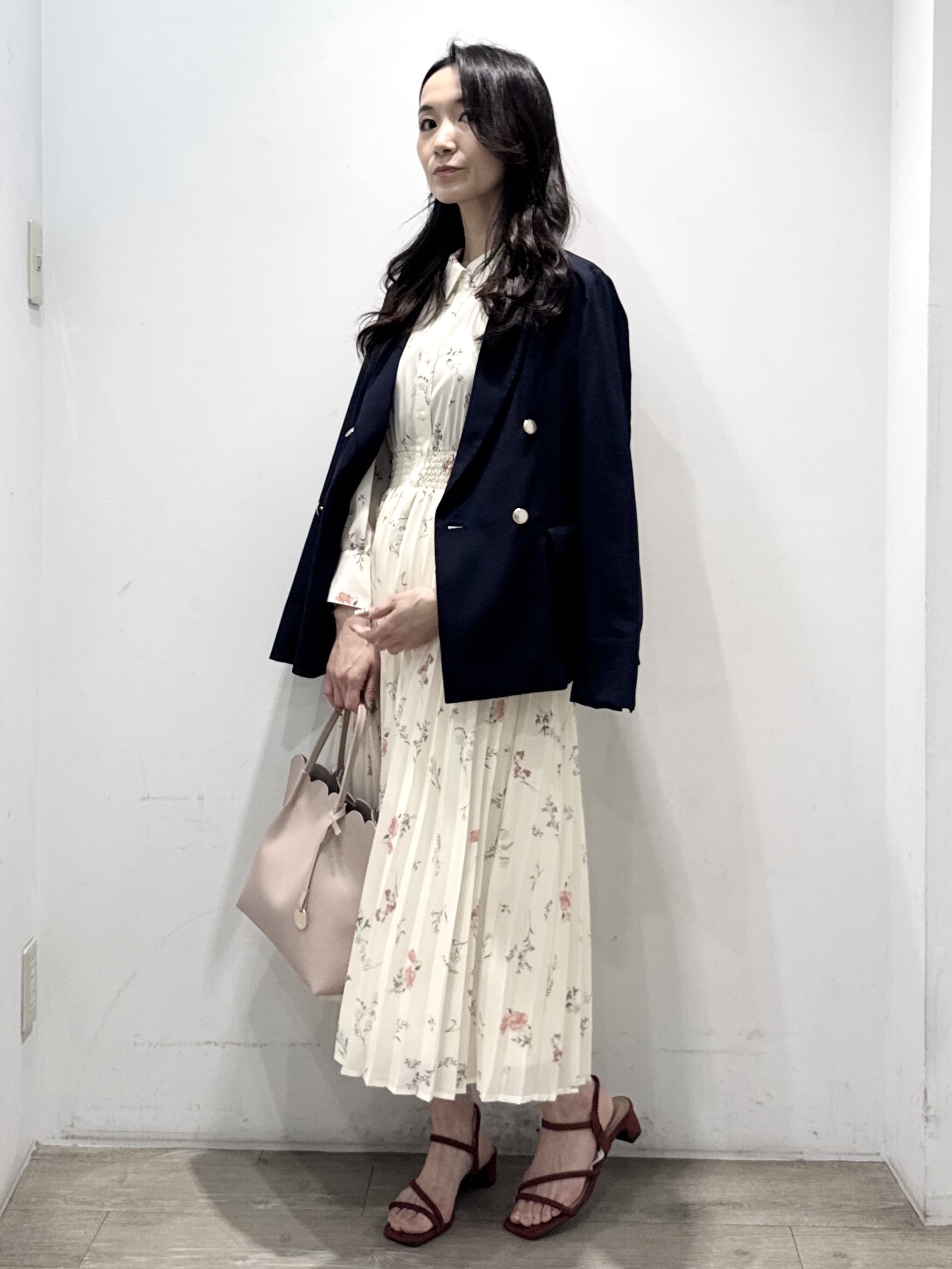 yuicciさんの「OPAQUE.CLIP｜《再入荷》ダブルブレストテーラードジャケット【接触冷感／吸水速乾／イージーアイロン／防シワ／洗濯機O」を使ったコーディネート