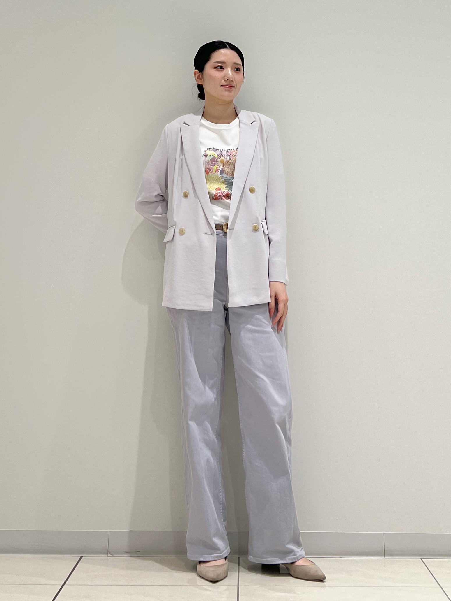 T.Kさんの「INDIVI｜【洗える／多機能／SETUP可】着る日傘ダブルジャケット」を使ったコーディネート
