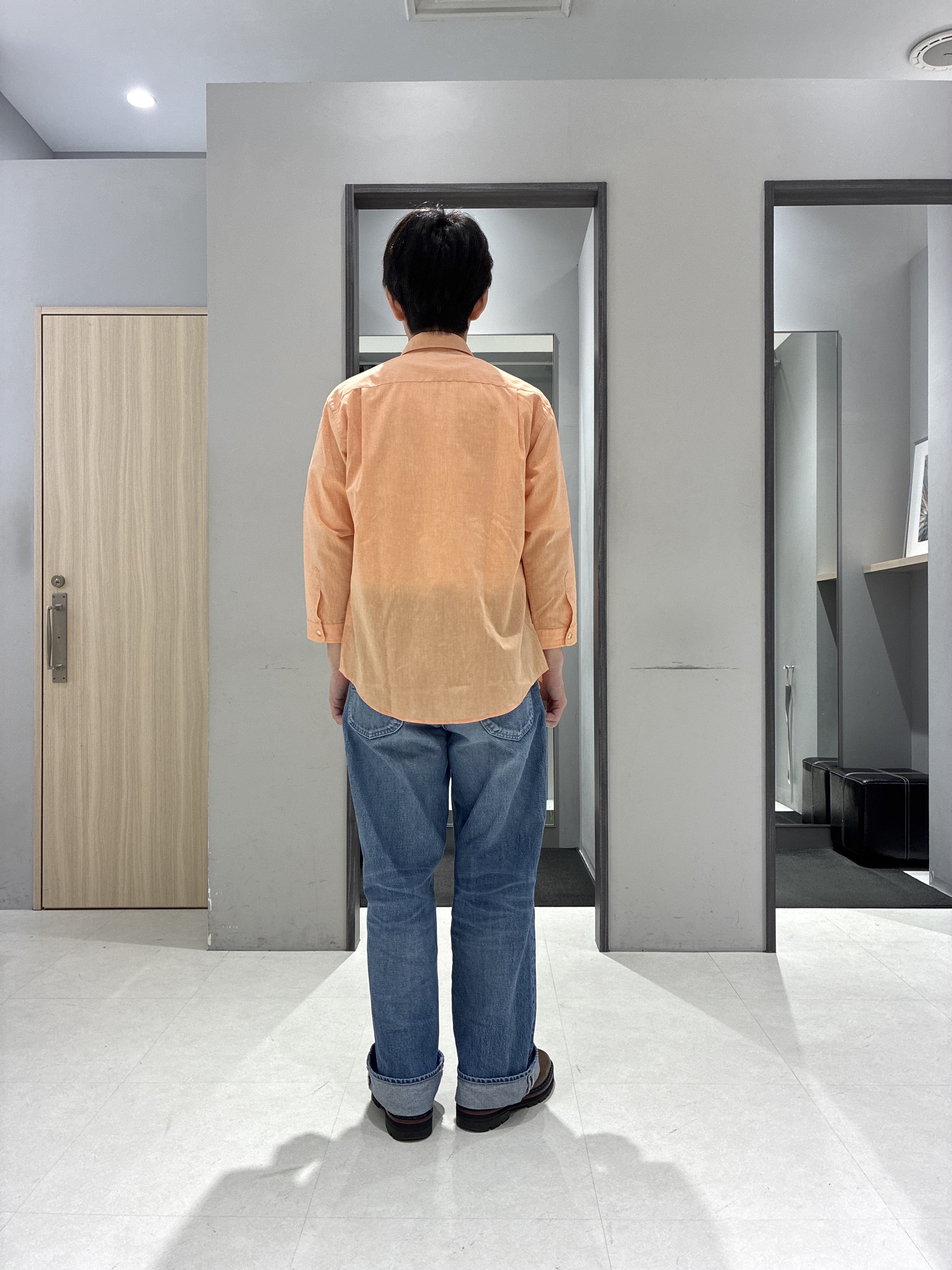 わいずみさんの「TAKEO KIKUCHI｜【接触冷感】ハイブリッド リネン 七分袖シャツ」を使ったコーディネート
