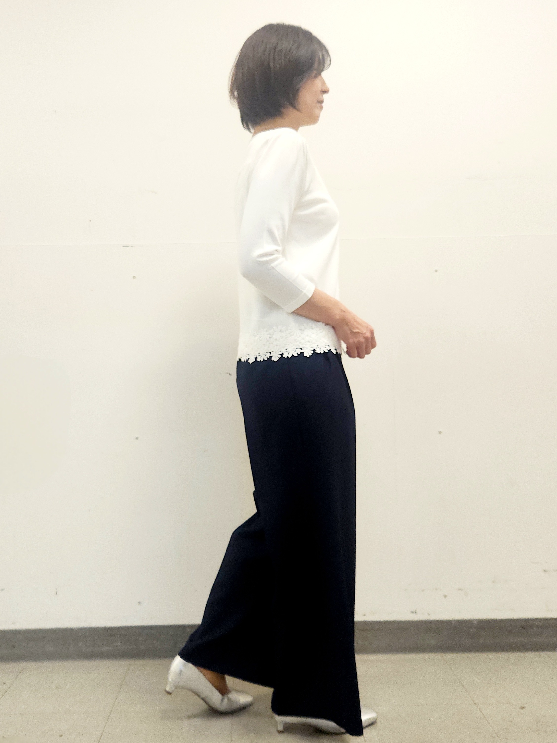 mayumayuさんの「Reflect｜レースデザイン ニットカーディガン」を使ったコーディネート