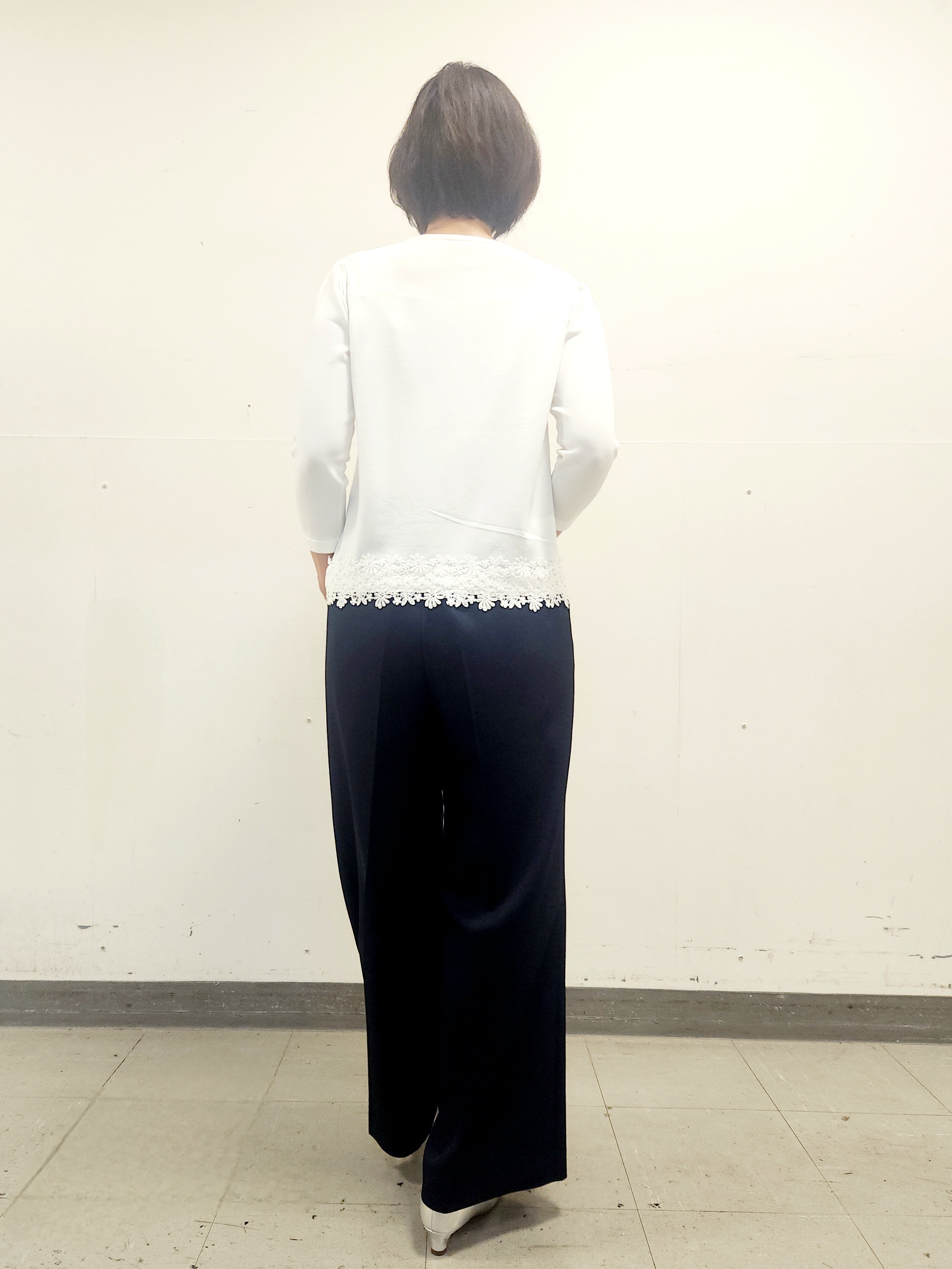 mayumayuさんの「Reflect｜レースデザイン ニットカーディガン」を使ったコーディネート