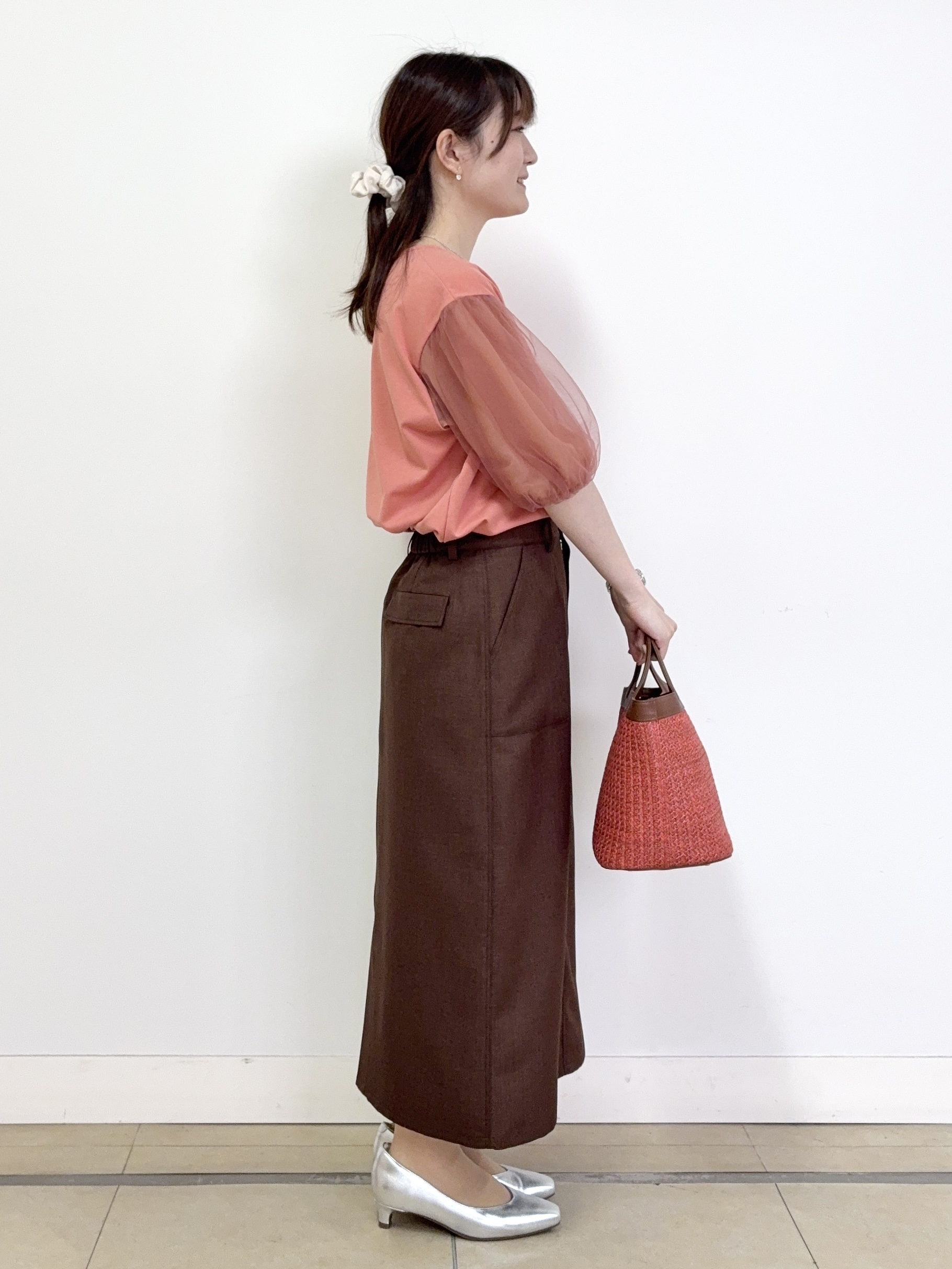 mikiさんの「Reflect｜【UVカット／接触冷感／吸水速乾】チュールスリーブプルオーバー」を使ったコーディネート