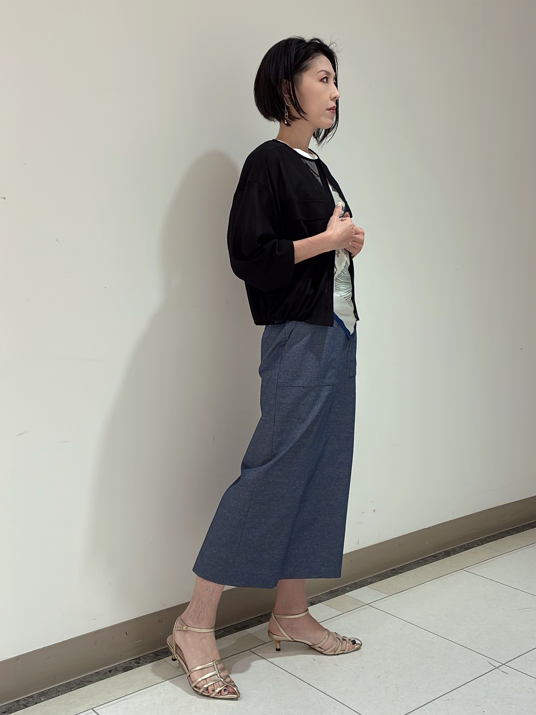 環さんの「UNTITLED｜【古畑星夏さん着用/洗える】シアーブルゾン」を使ったコーディネート