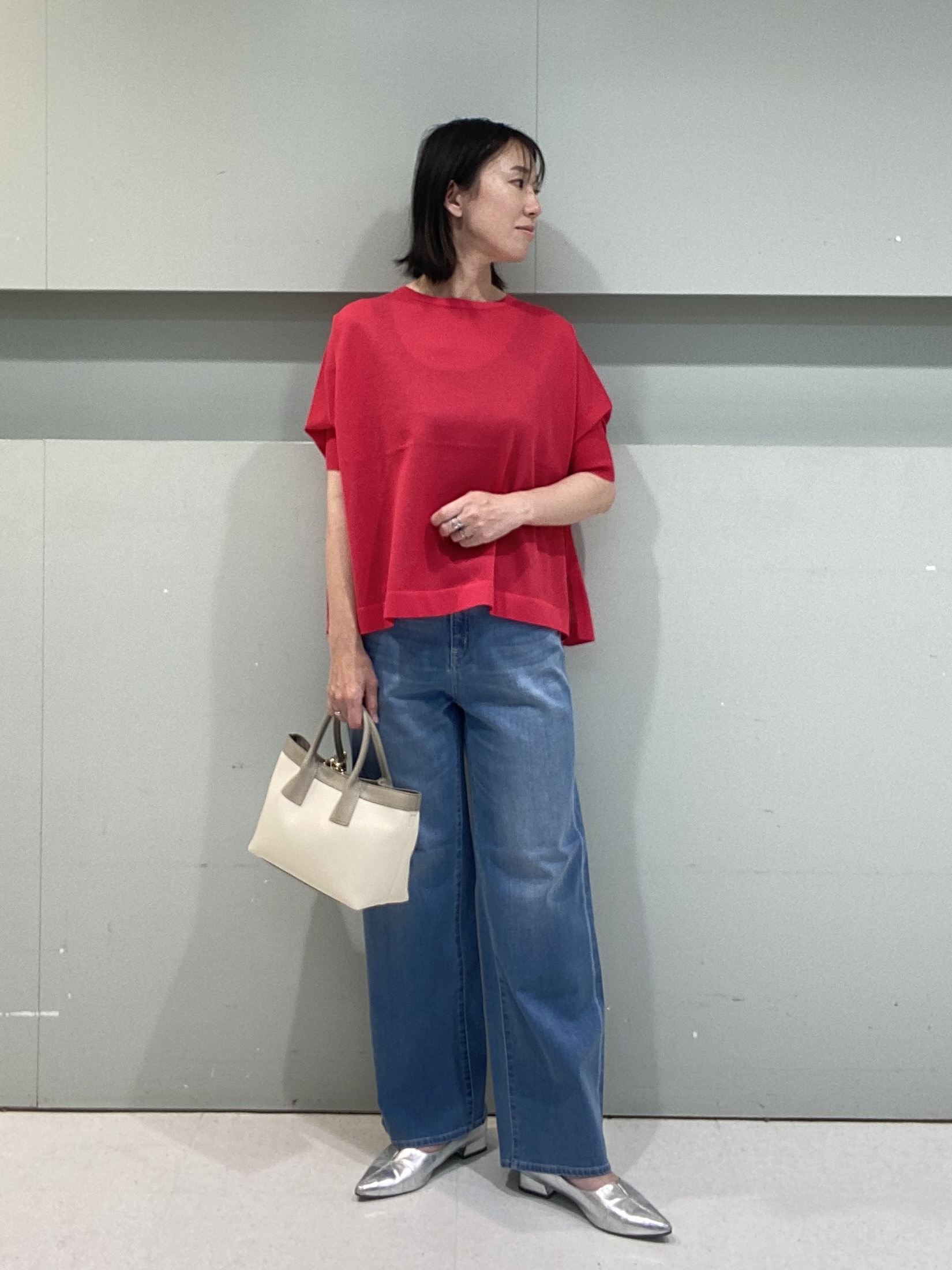 hitomiさんの「UNTITLED｜【アンサンブル可/洗える】シアーレーヨンニット」を使ったコーディネート