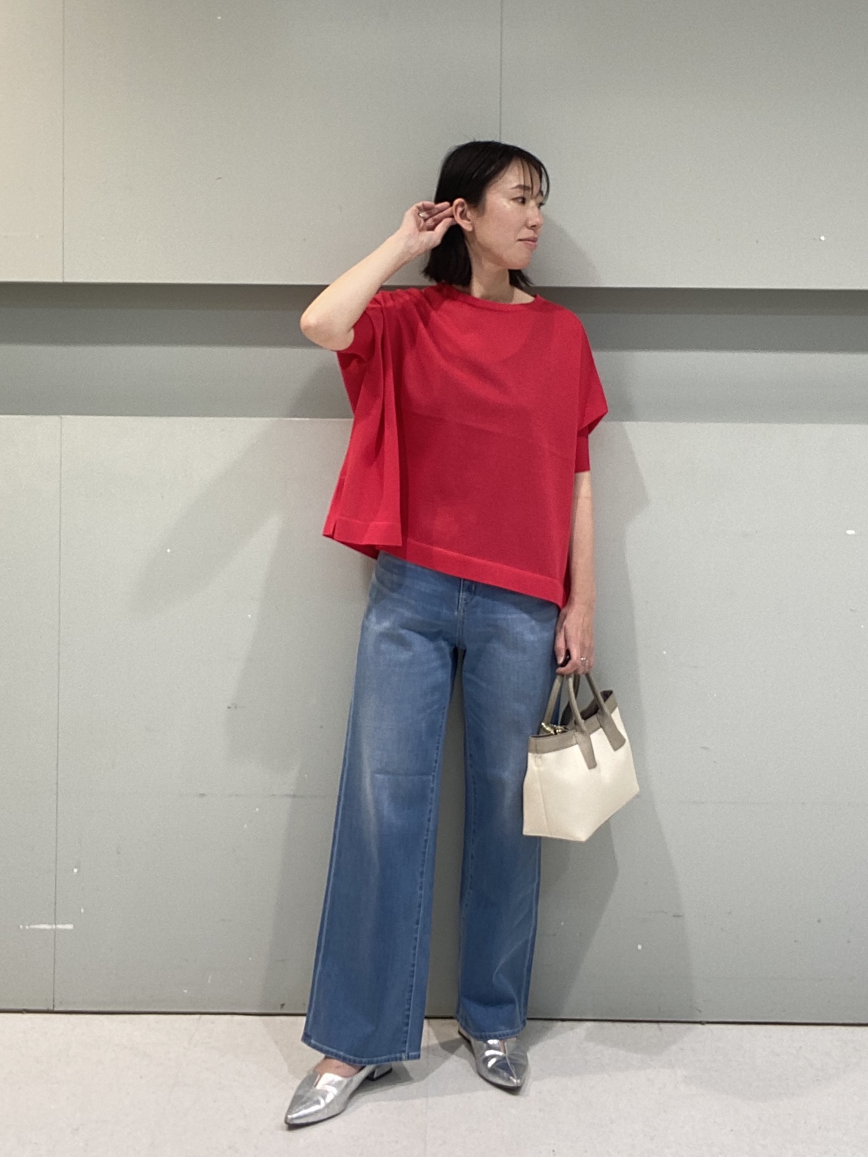 hitomiさんの「UNTITLED｜【アンサンブル可/洗える】シアーレーヨンニット」を使ったコーディネート