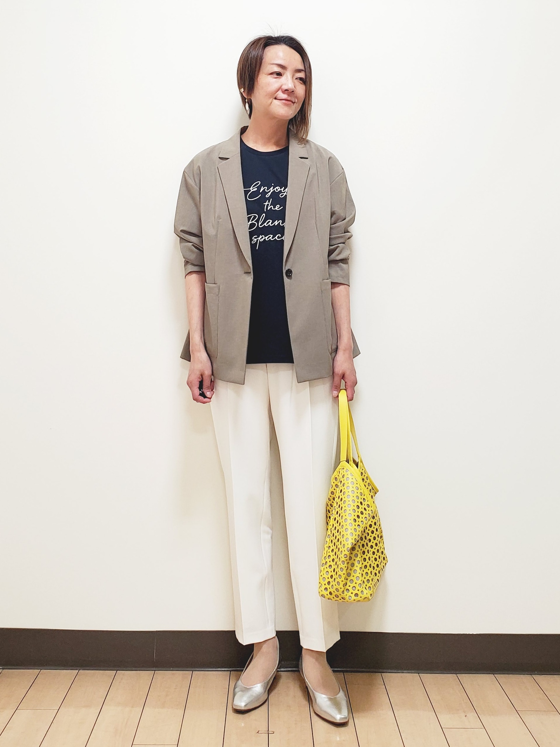 yuuさんの「Reflect｜【SS-4Lサイズ／接触冷感／シワになりにくい】リラクシーテーラードジャケット」を使ったコーディネート