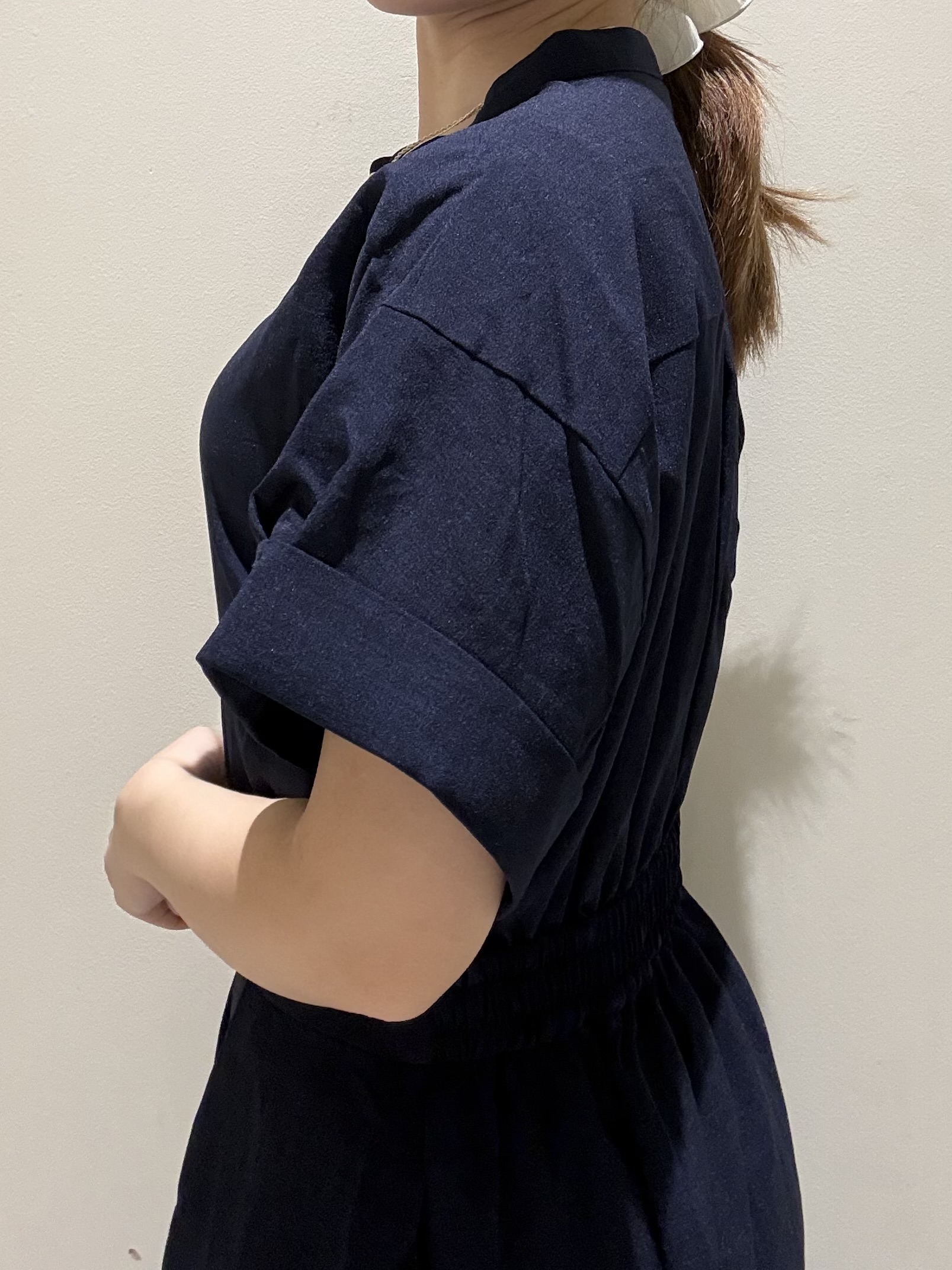 きみさんの「OPAQUE.CLIP｜【接触冷感／吸水速乾】リネンライク シャツワンピース《洗濯機OK》」を使ったコーディネート