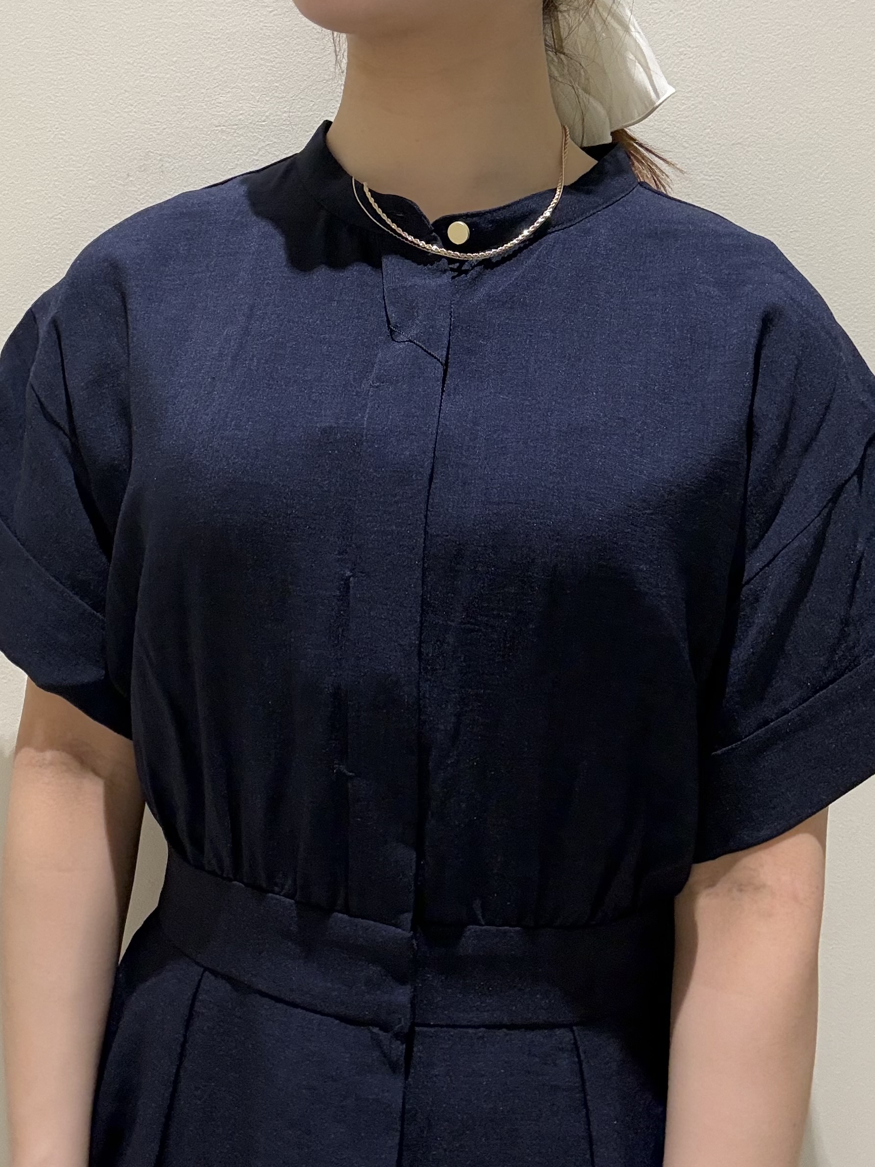 きみさんの「OPAQUE.CLIP｜【接触冷感／吸水速乾】リネンライク シャツワンピース《洗濯機OK》」を使ったコーディネート