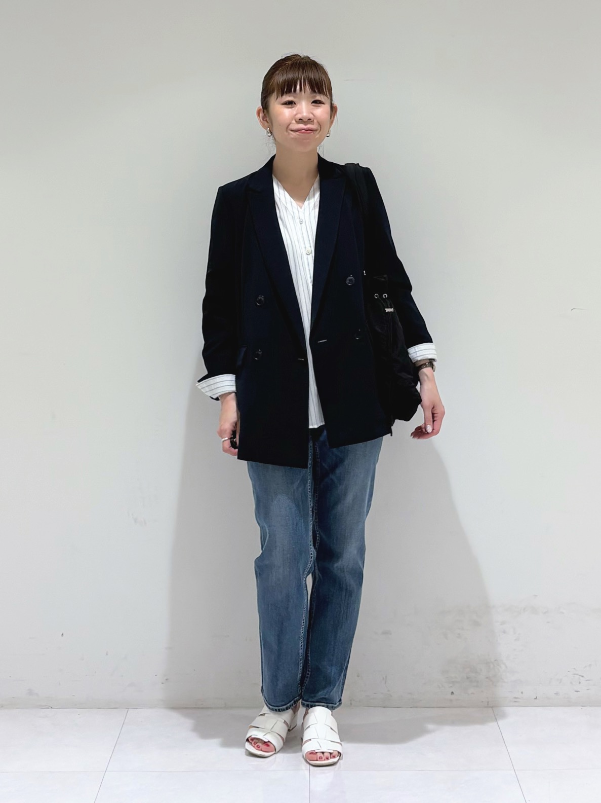 tsuyuさんの「INDIVI｜新色登場！【超軽量】フロントポケットバッグ」を使ったコーディネート