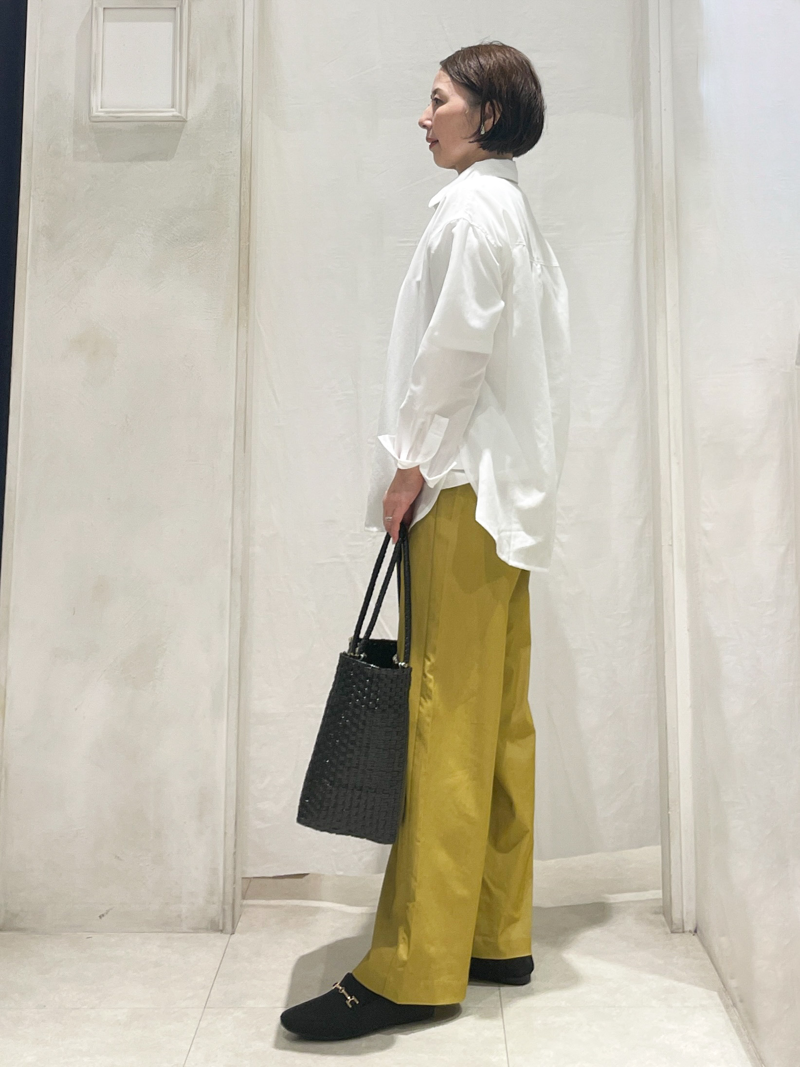 hiroさんの「grove｜【UVカット/接触冷感】プリントアソート5分袖Tシャツ」を使ったコーディネート