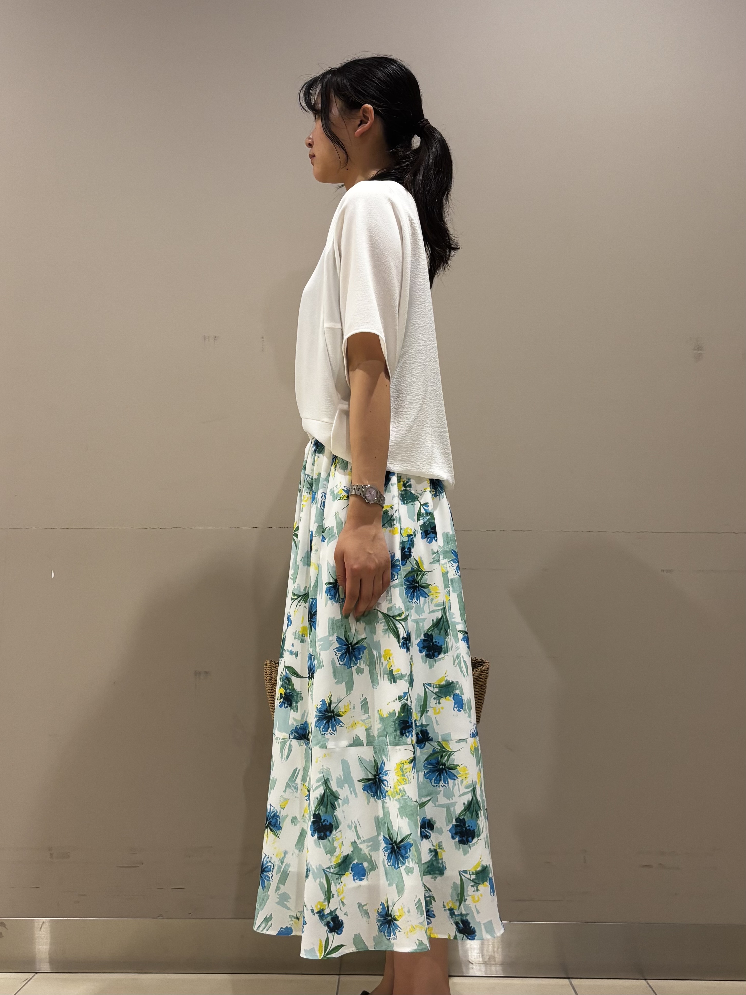 Misakiさんの「INDIVI｜【洗える／2WAY／裾ドロスト付き】 ドルマンスリーブチュニックトップス」を使ったコーディネート