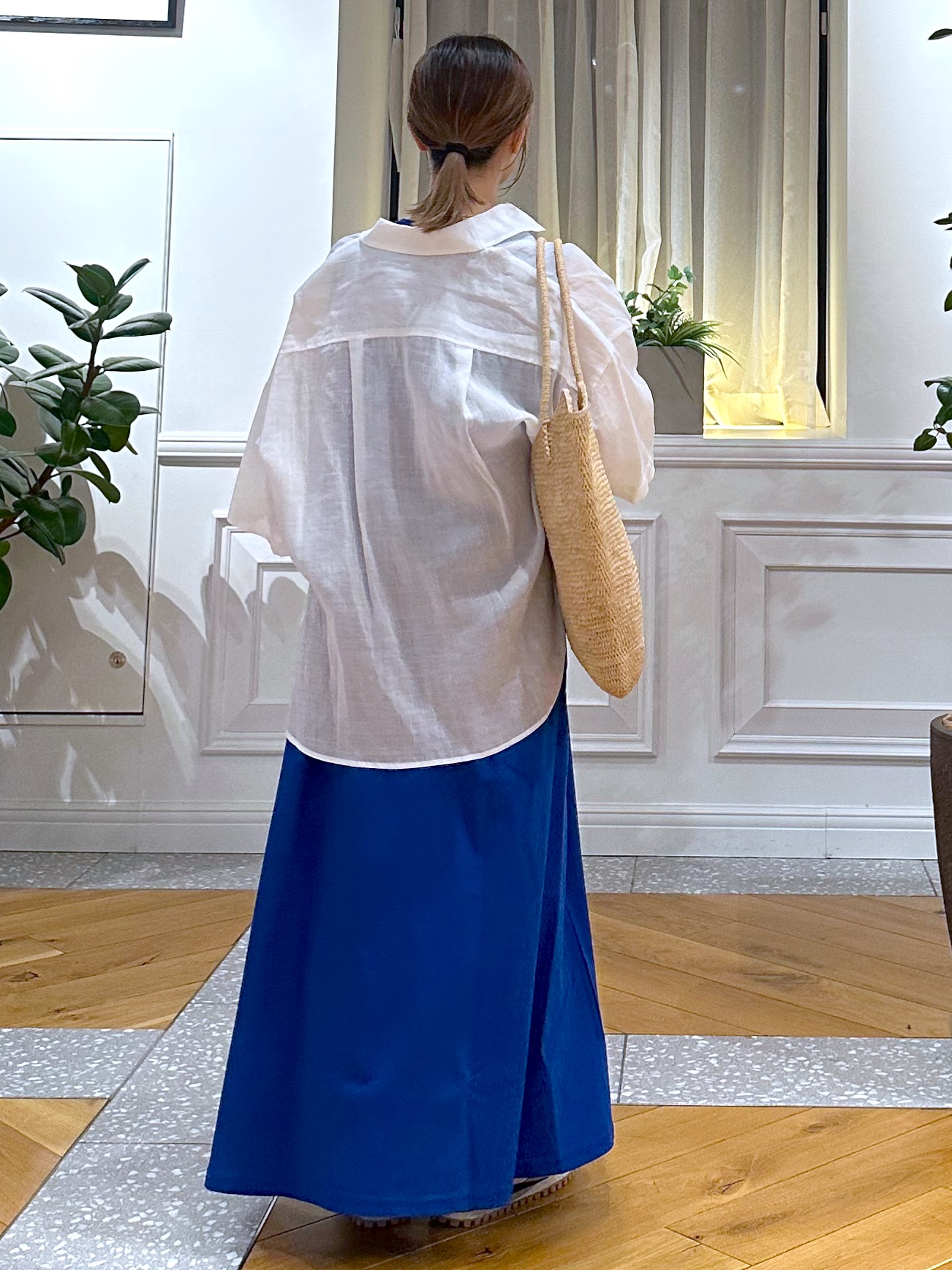なべこさんの「DRESSTERIOR｜ピュアラミー シャツ」を使ったコーディネート