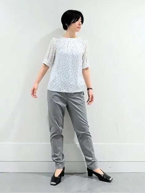 UV/接触冷感/スーツ】ジャージテーパードパンツ（フルレングスパンツ
