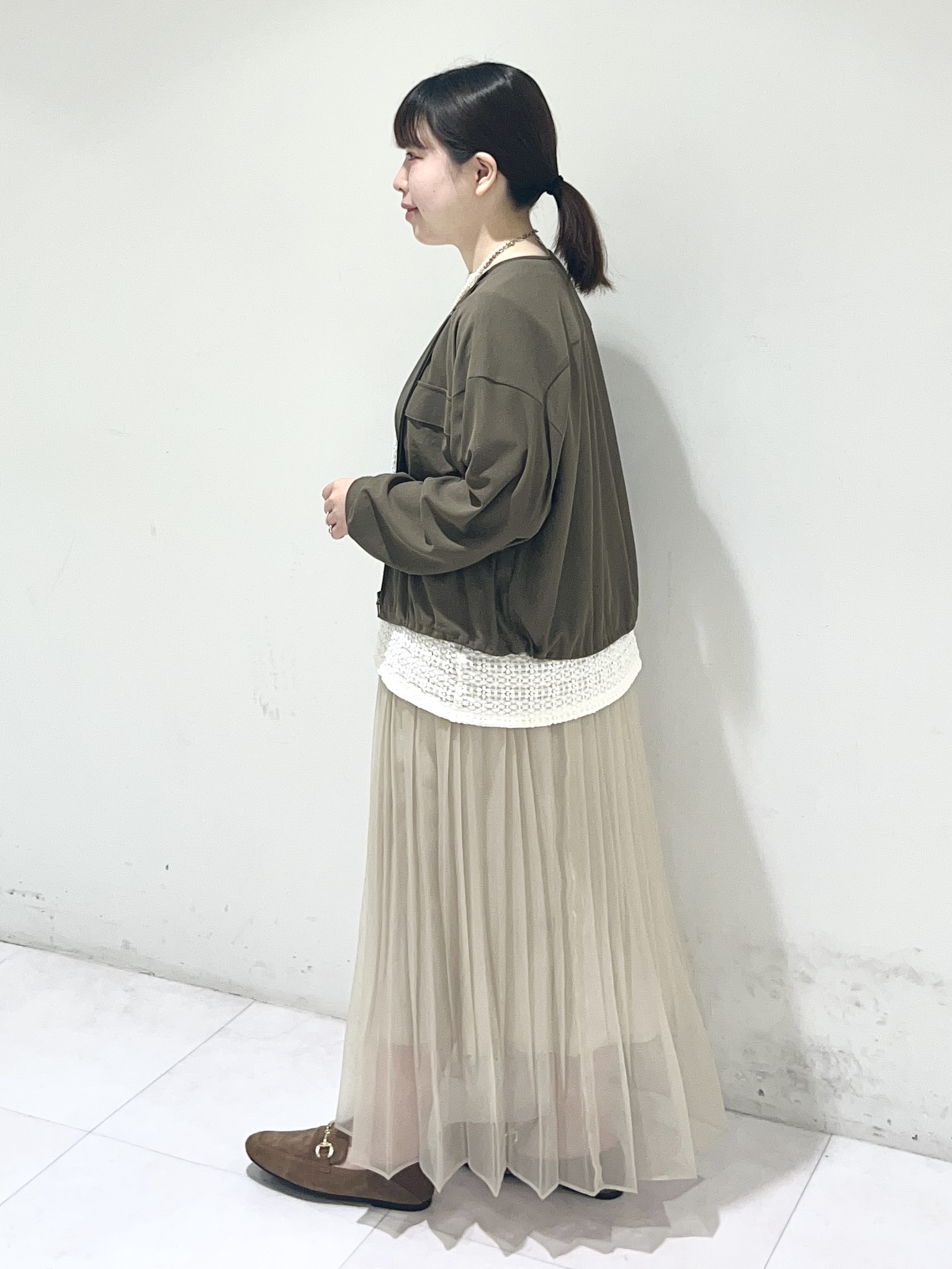 Mitsukiさんの「UNTITLED｜【古畑星夏さん着用/洗える】シアーブルゾン」を使ったコーディネート