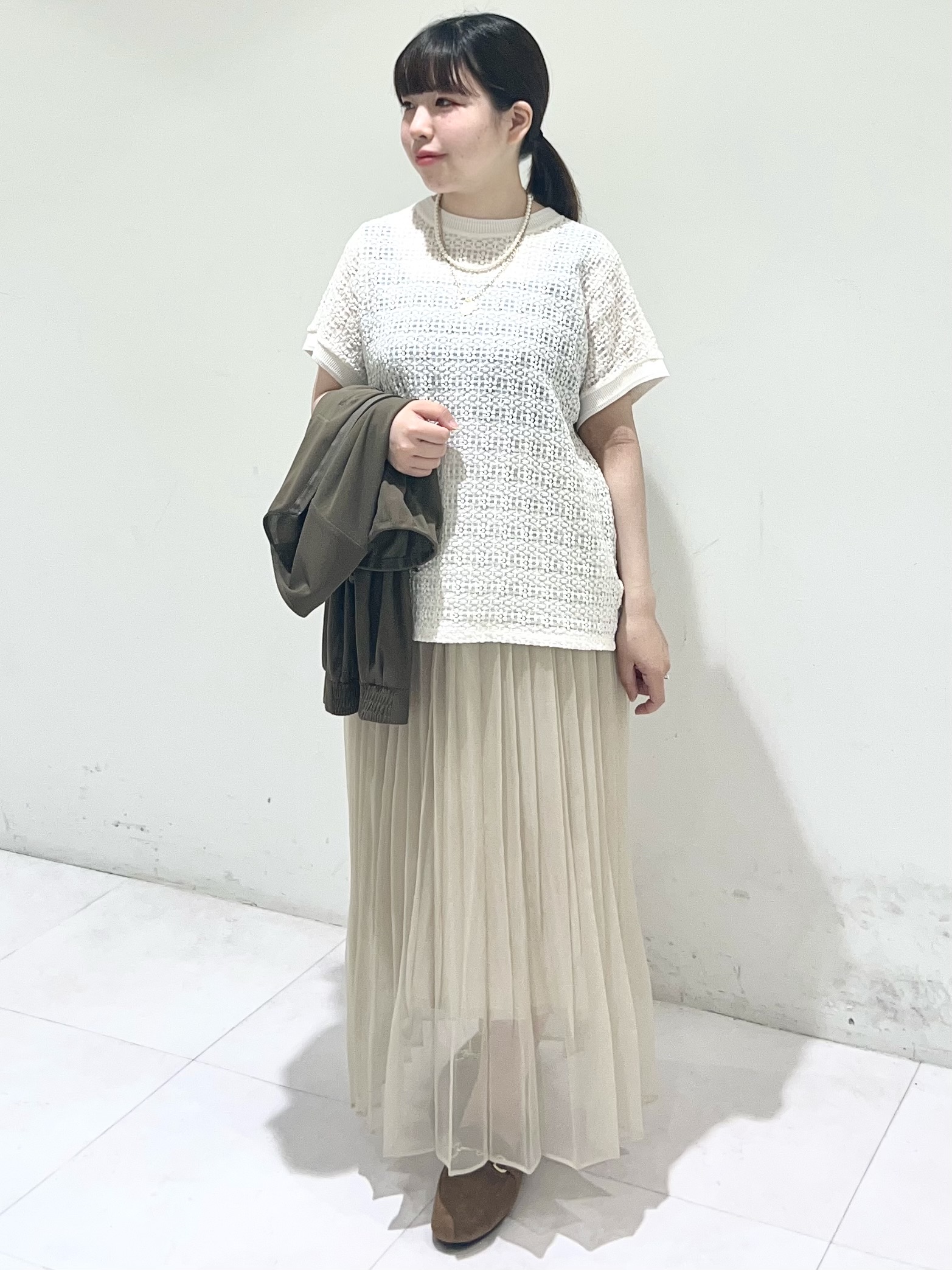 Mitsukiさんの「UNTITLED｜【古畑星夏さん着用/洗える】シアーブルゾン」を使ったコーディネート