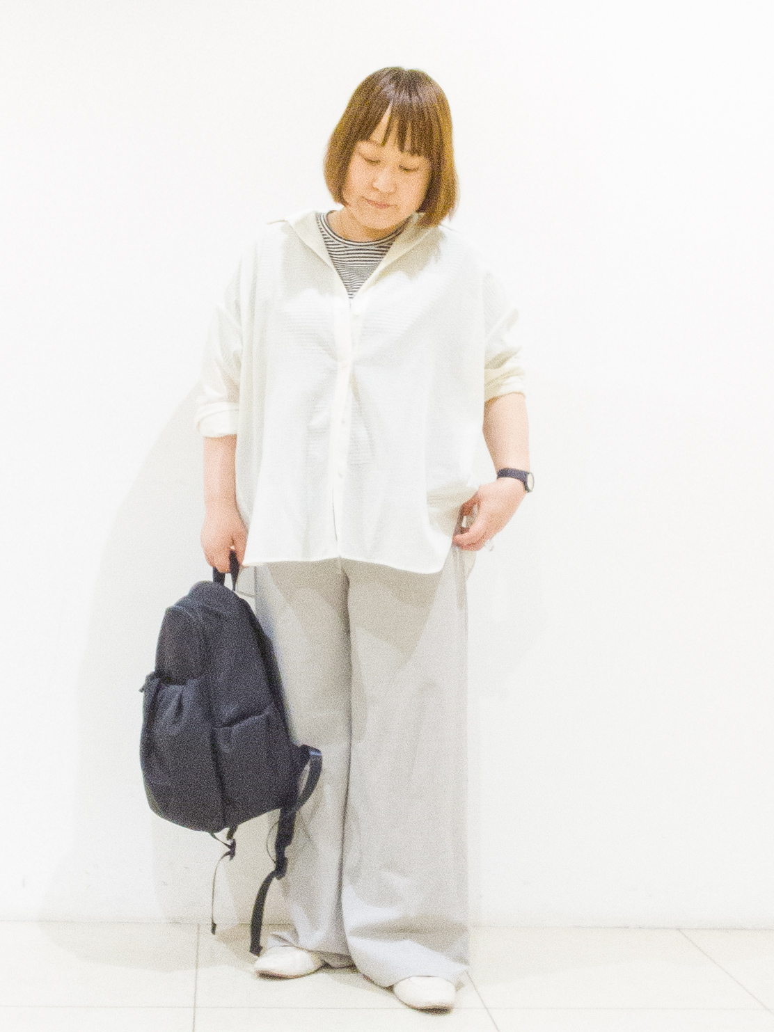 takedaさんの「UNTITLED｜【2WAY/マシンウォッシャブル】カシュクールデザインシャツ」を使ったコーディネート